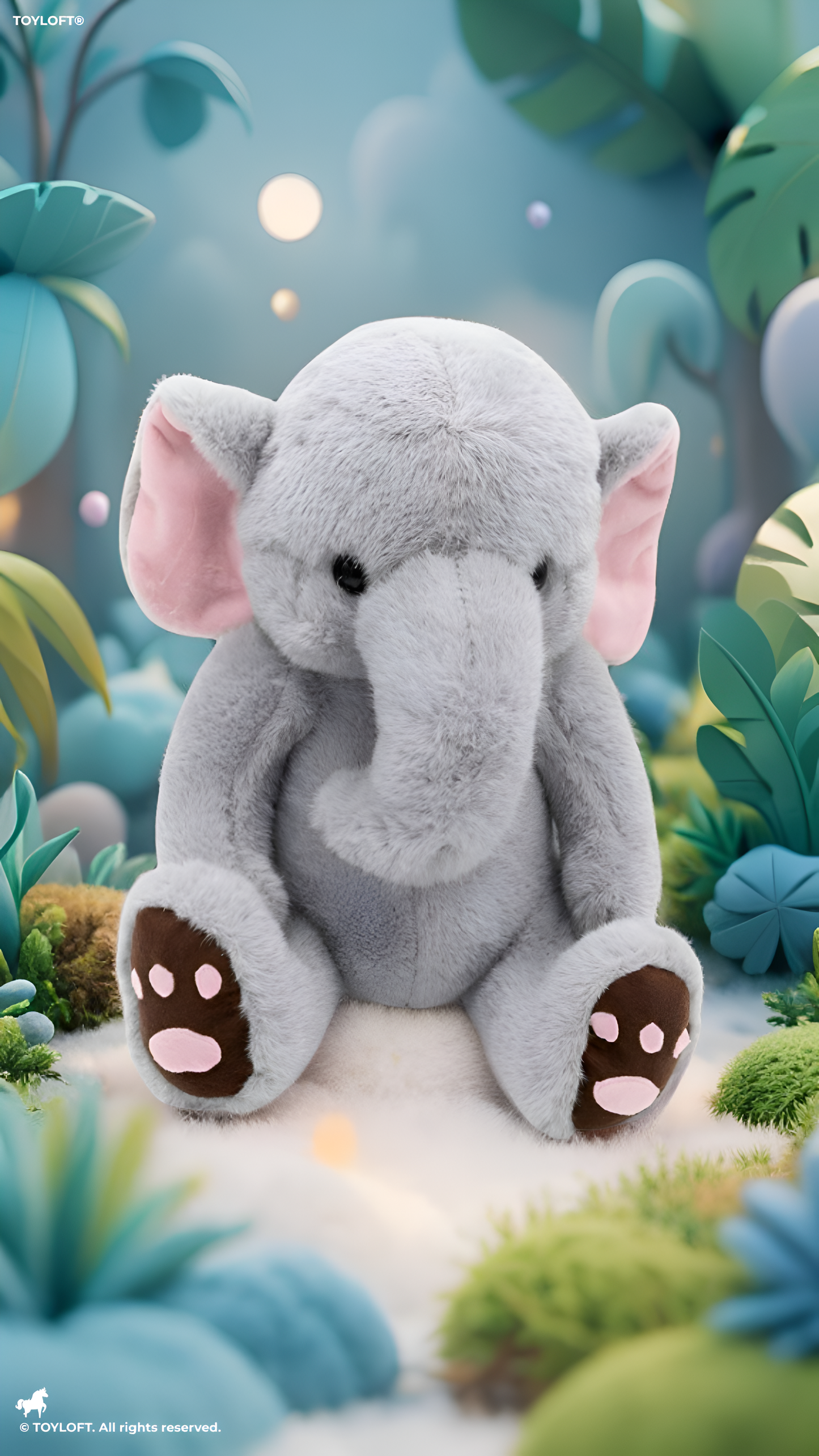 Grey Elephant Soft Toy (30CM) – Premium Plush Stuffed Animal, Ultra-Soft Cuddly Elephant Toy for Kids, Toddlers & Baby Gifts ST16023