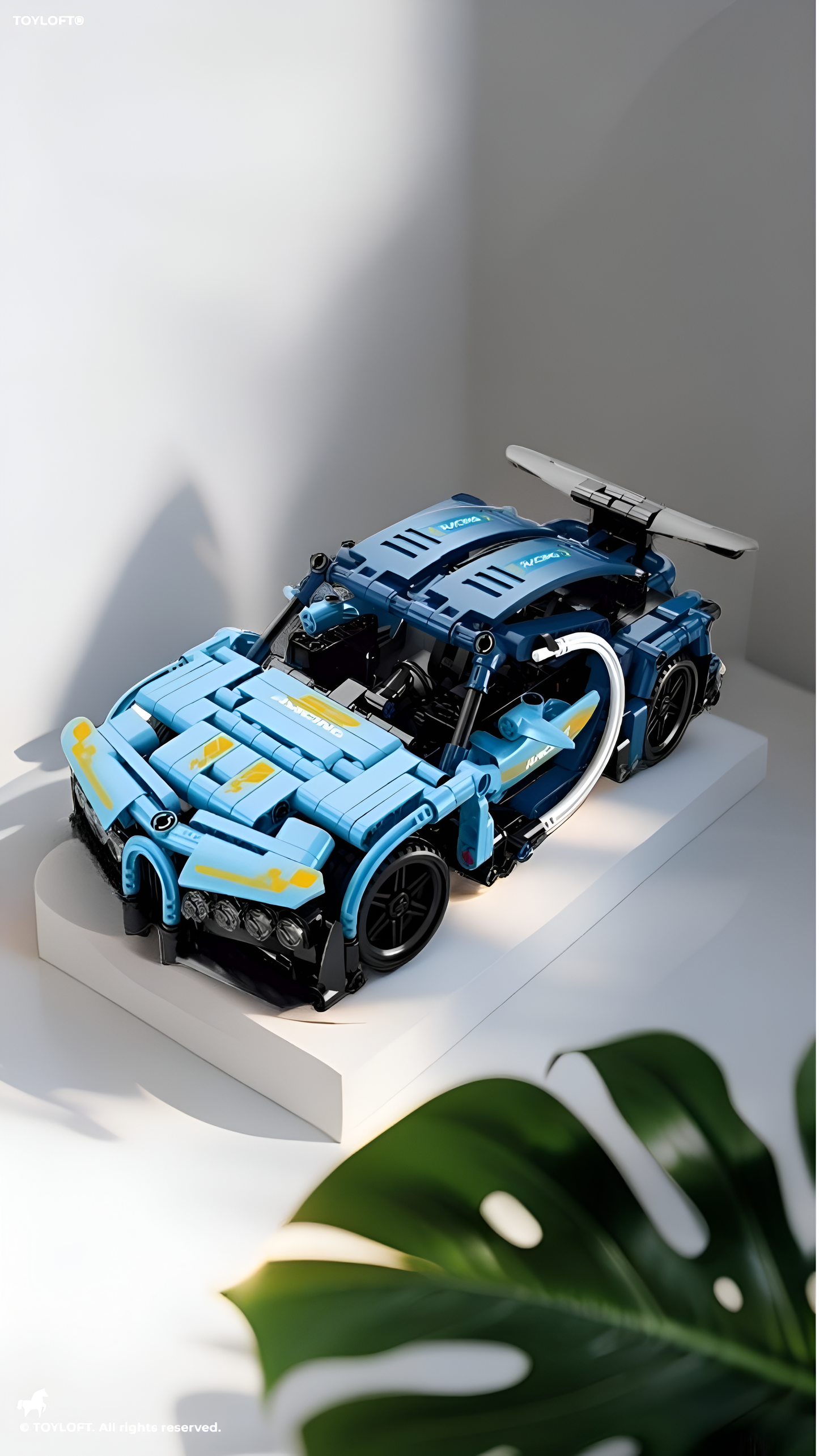 2.4GHz RC Sports Car Building Kit 1:16 Scale – High-Speed Remote Control DIY Supercar STEM Construction Model for Kids & Adults MD1148