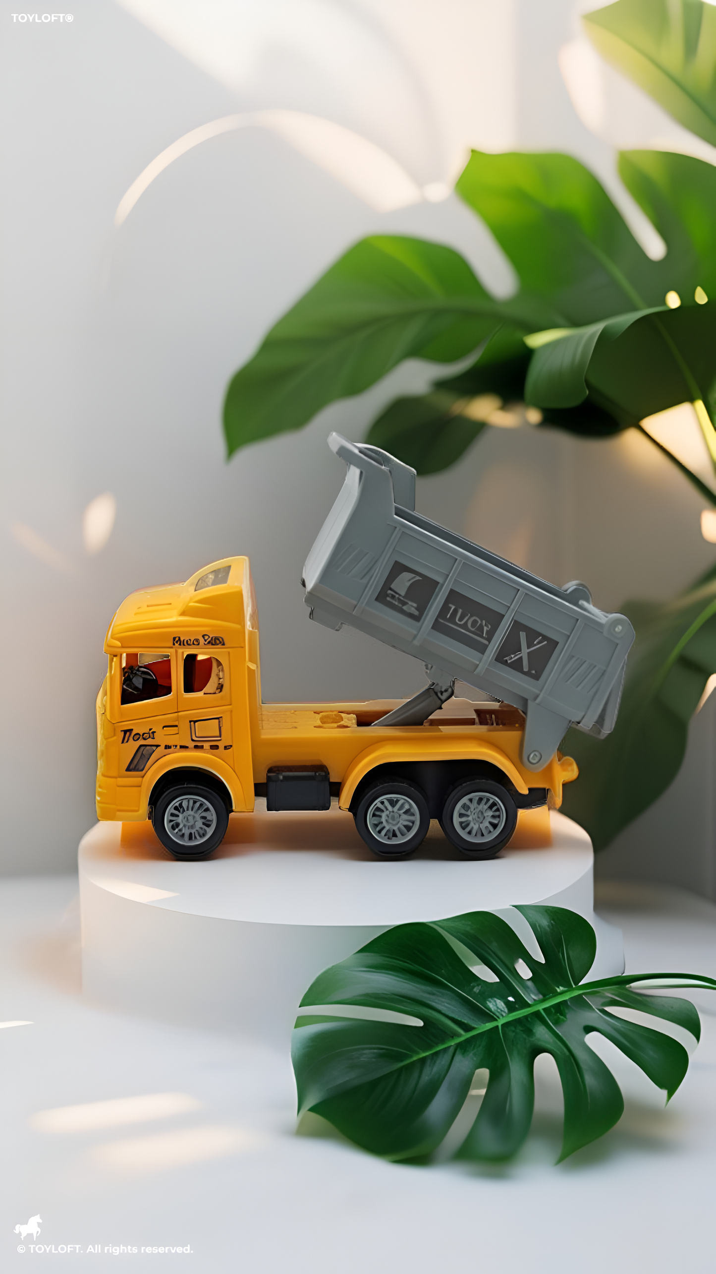 4-Pack Friction Powered Construction Toy Truck Set TV4422.