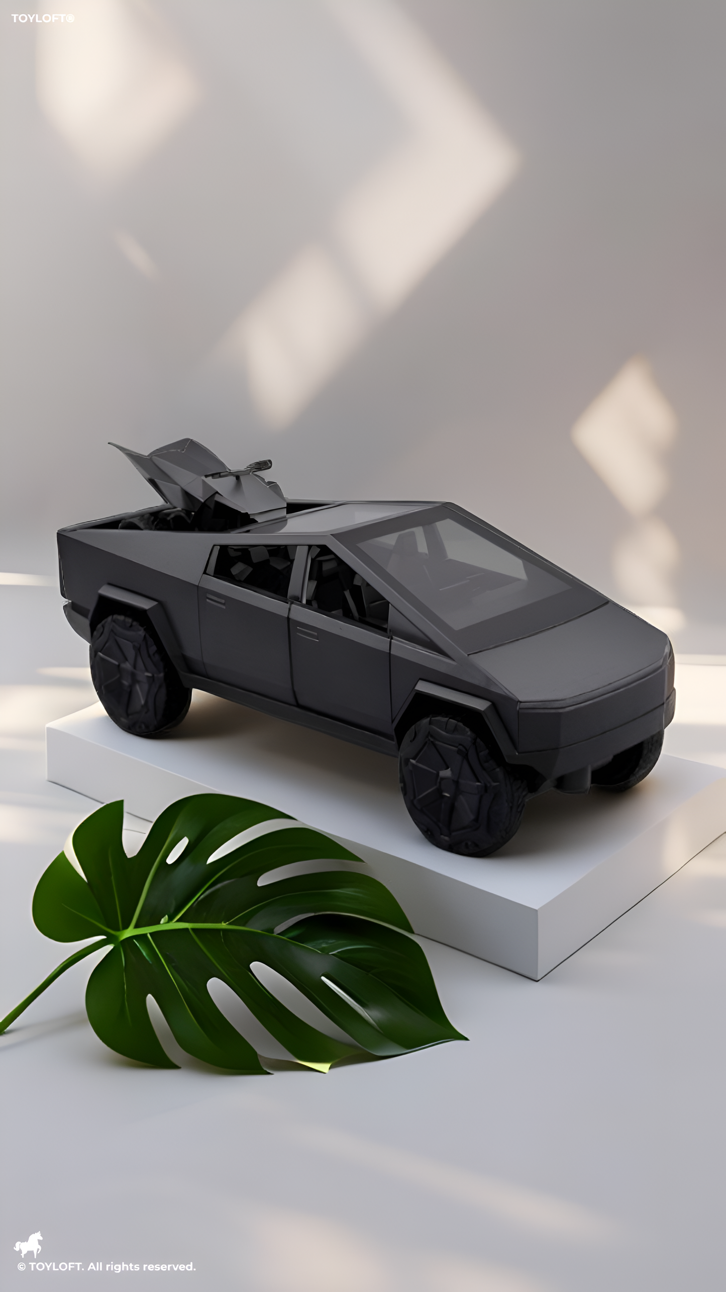 Tesla Cybertruck Remote Control 1:24 Scale Diecast Metal Car Black LMI16542.