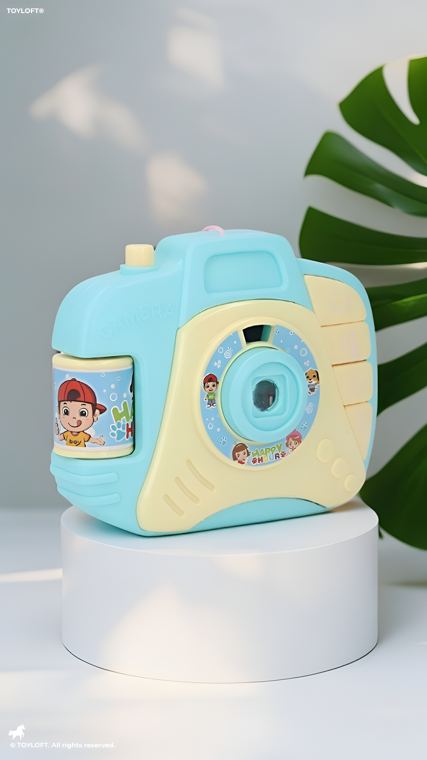 Kids Musical Toy Blue Camera with Light Projection and Sound Effects – Interactive Educational Learning Toy for Toddlers TV4720