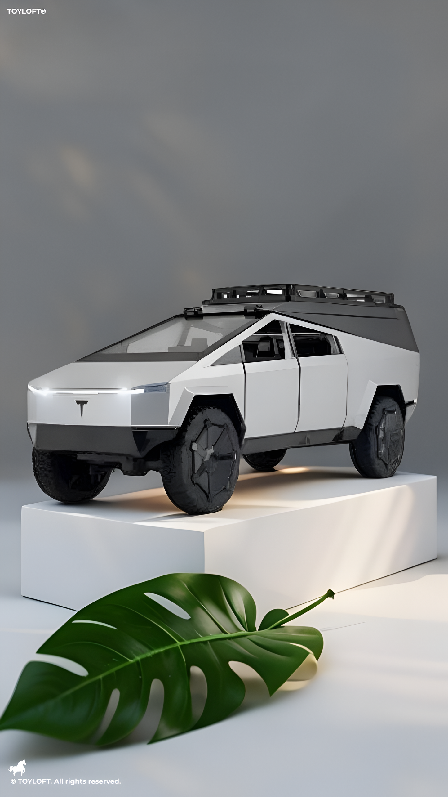 Cybertruck Diecast Car Toy – Camping RV Edition | Collectible Metal Model for Kids & Adults Scale 1:24 LMI14923 - Free Car Inside.