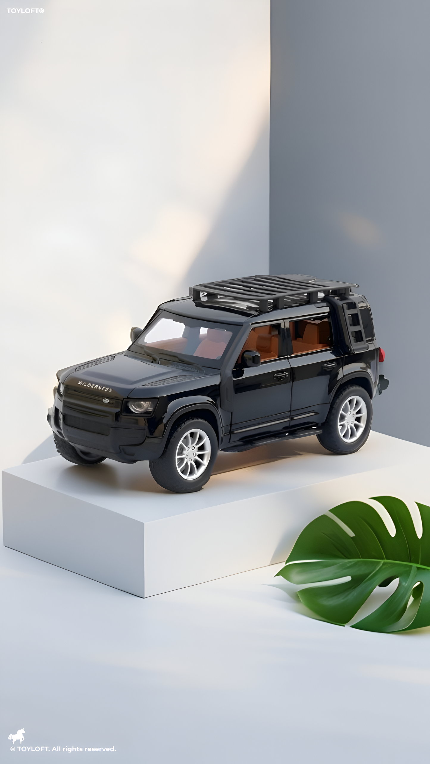 Land Rover Defender 110 RC Diecast Car Scale 1:24 – Black Remote Control Off-Road 4x4 SUV Model with Realistic Detail & All-Terrain Performance TV6646