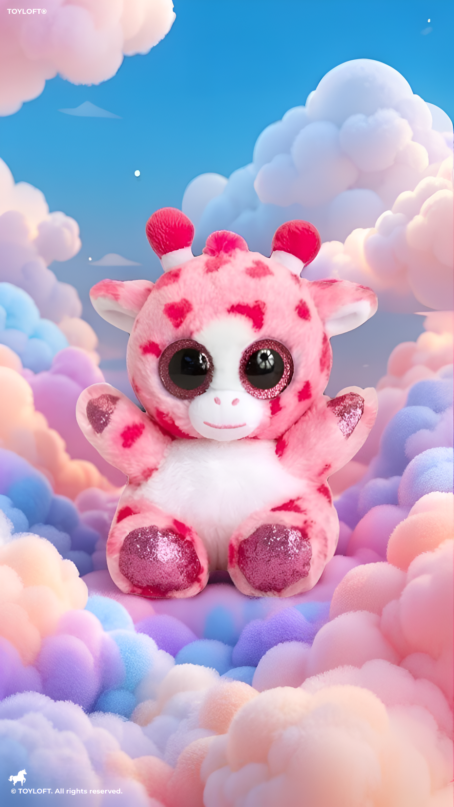 8-Inch Pink Giraffe Soft Toy – ST14762.