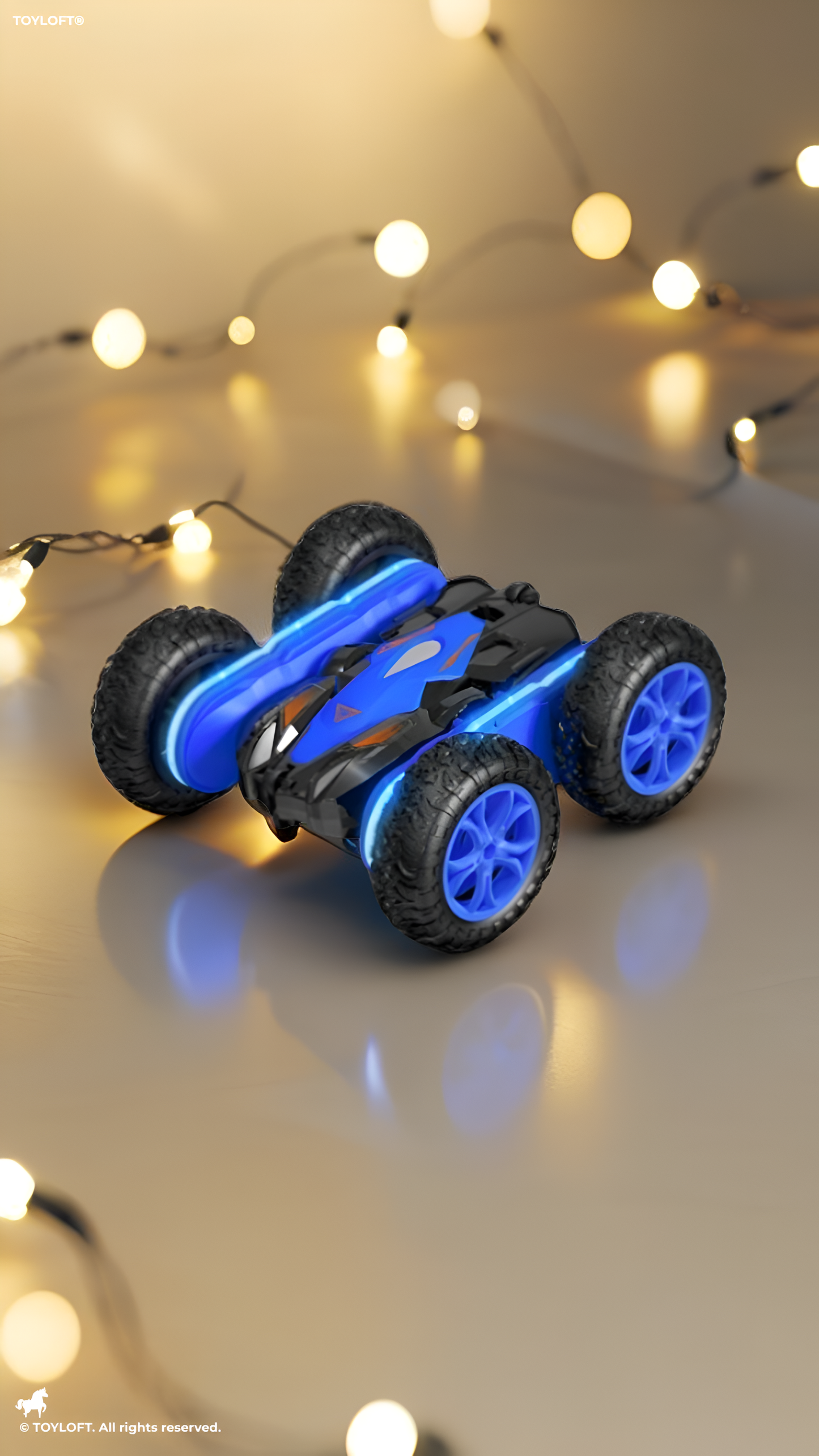 4WD Remote Control Stunt Car for Kids, 360° Rotating Double-Sided RC Crawler TV6694.
