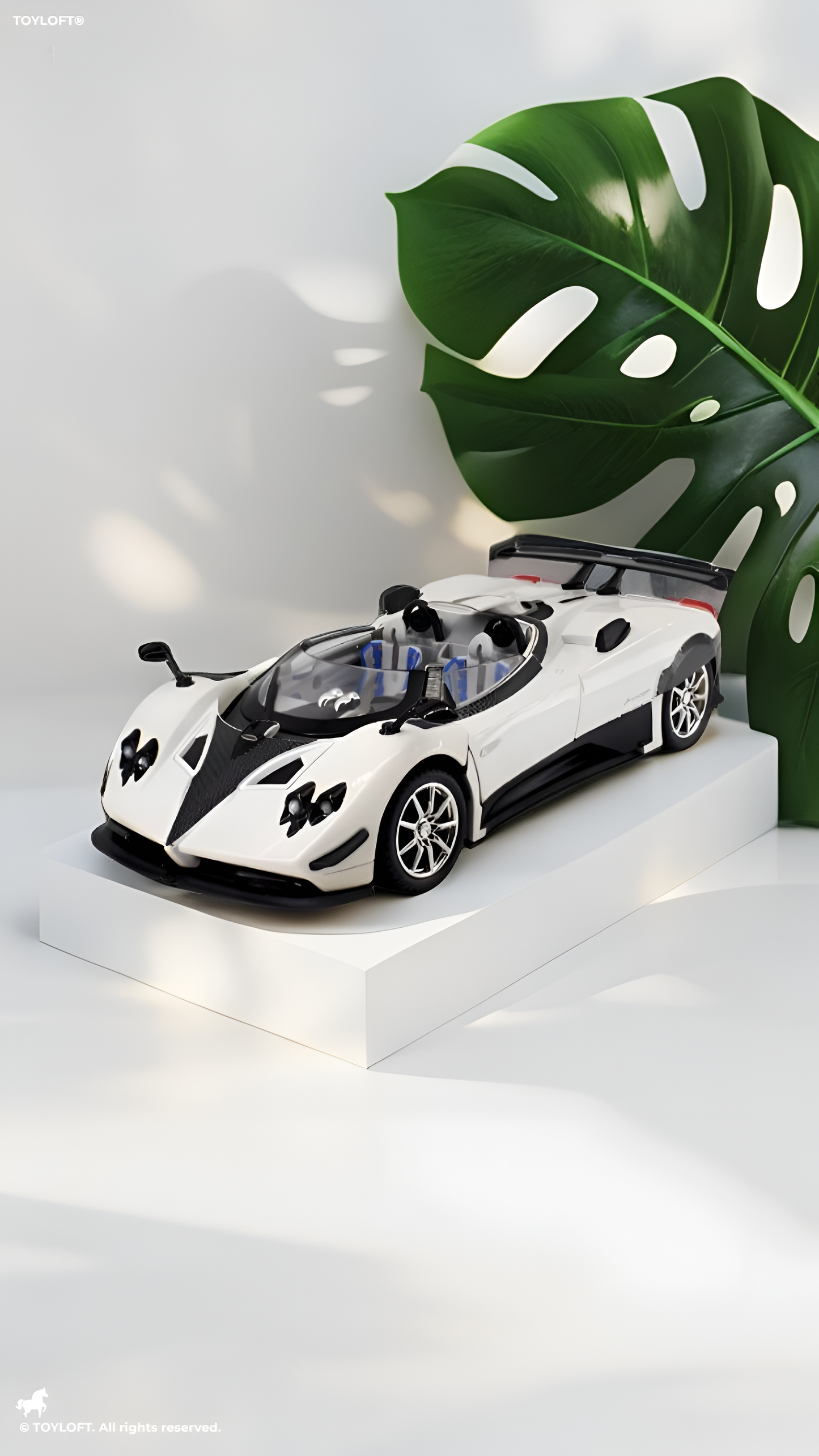 Pagani Zonda HP Diecast Car – High-Quality Scale Model Collectible Car Scale 1:24 White LMI16328.