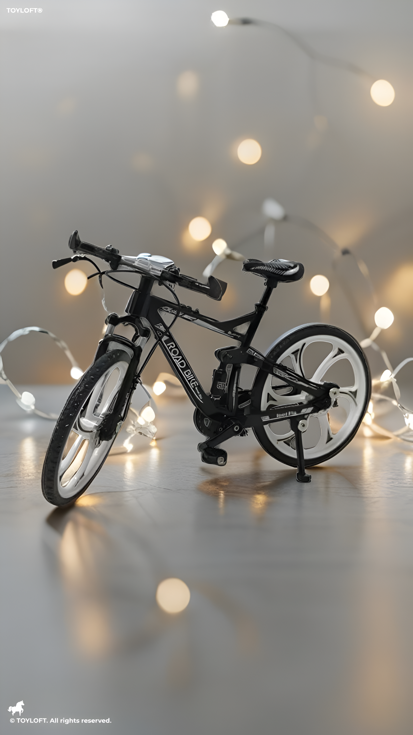 Mini Trail Riders: 1:8 Scale Die Cast Alloy Off-Road Showpiece Bicycles for Kids – Durable Metal Miniature Bikes