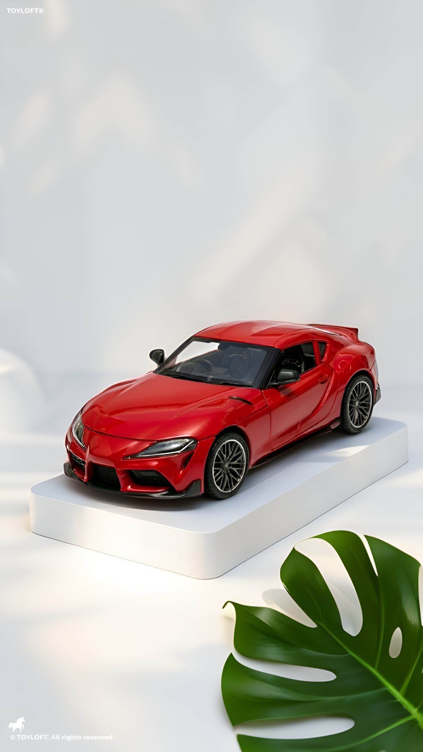 Toyota GR Supra Diecast Model Car 1:32 Scale Red LMI15515.