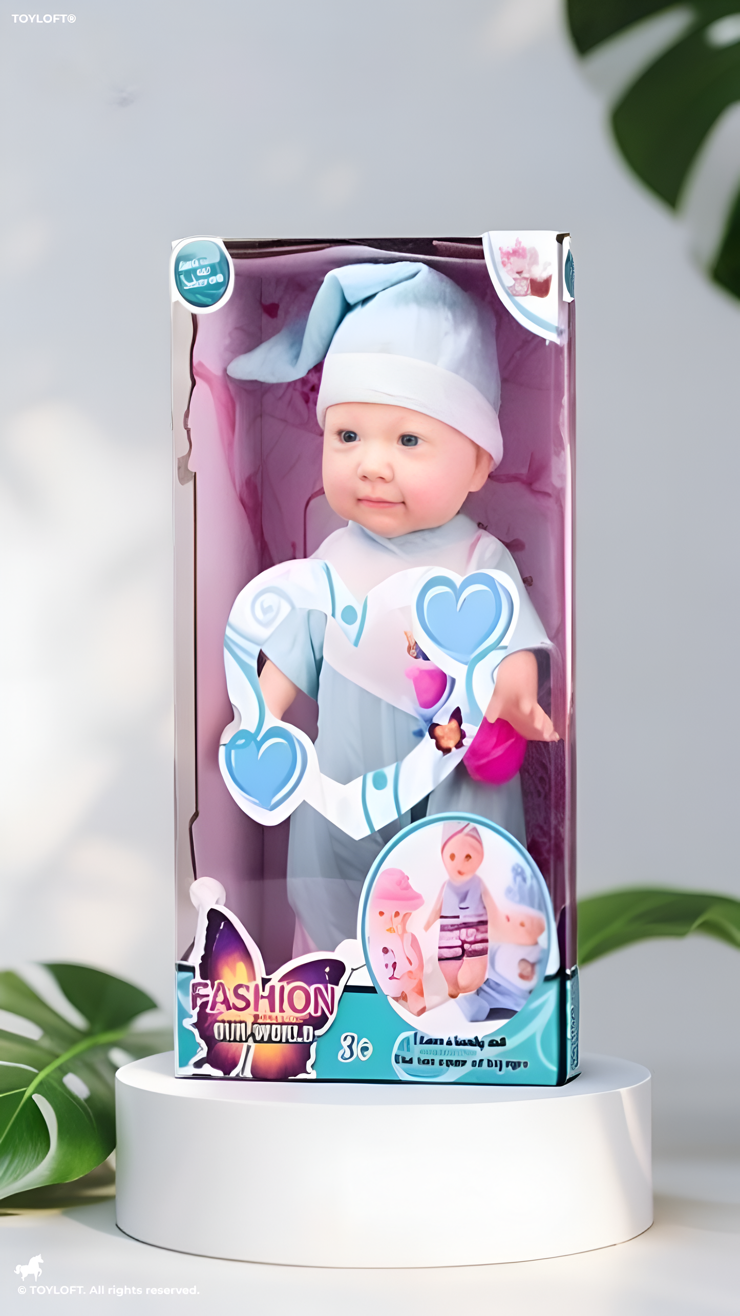 Fashion Our World Soft Baby Doll in Blue Pajamas - Lifelike Newborn Toy for Kids - Realistic Baby Doll TV2180