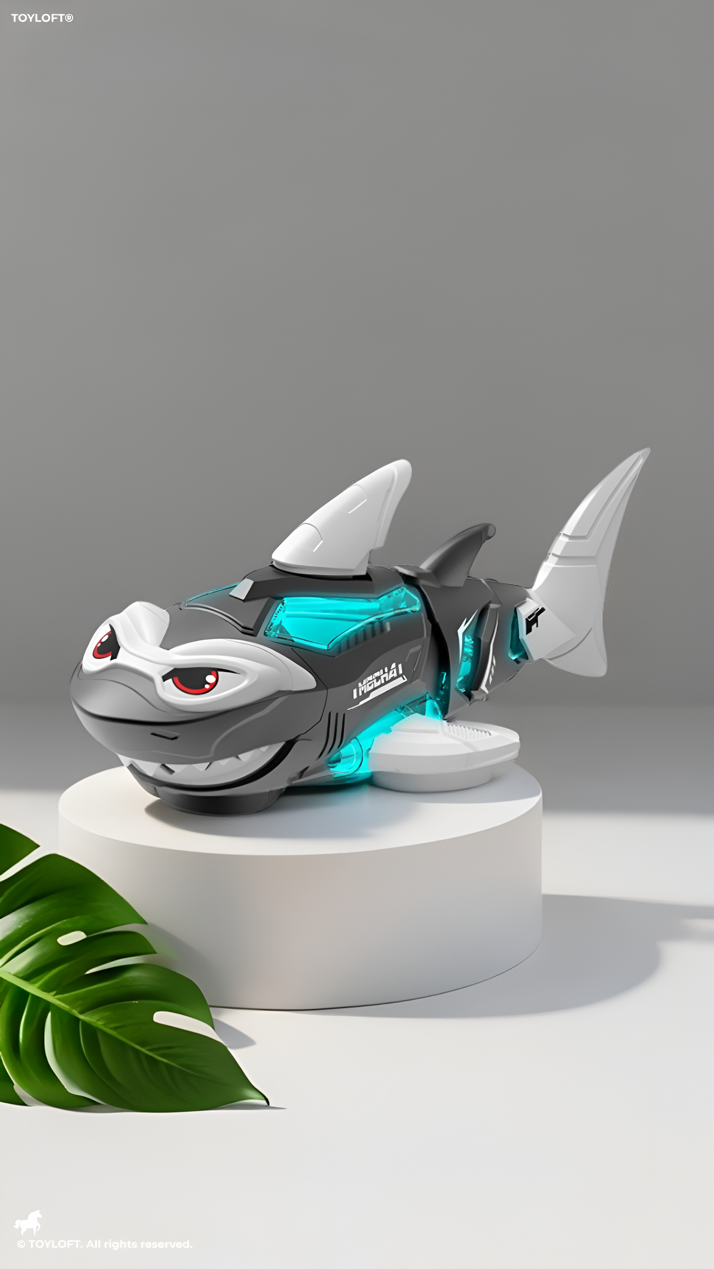 Futuristic Shark Toy For Kids - Music & Lights - Moving Fin & Tail