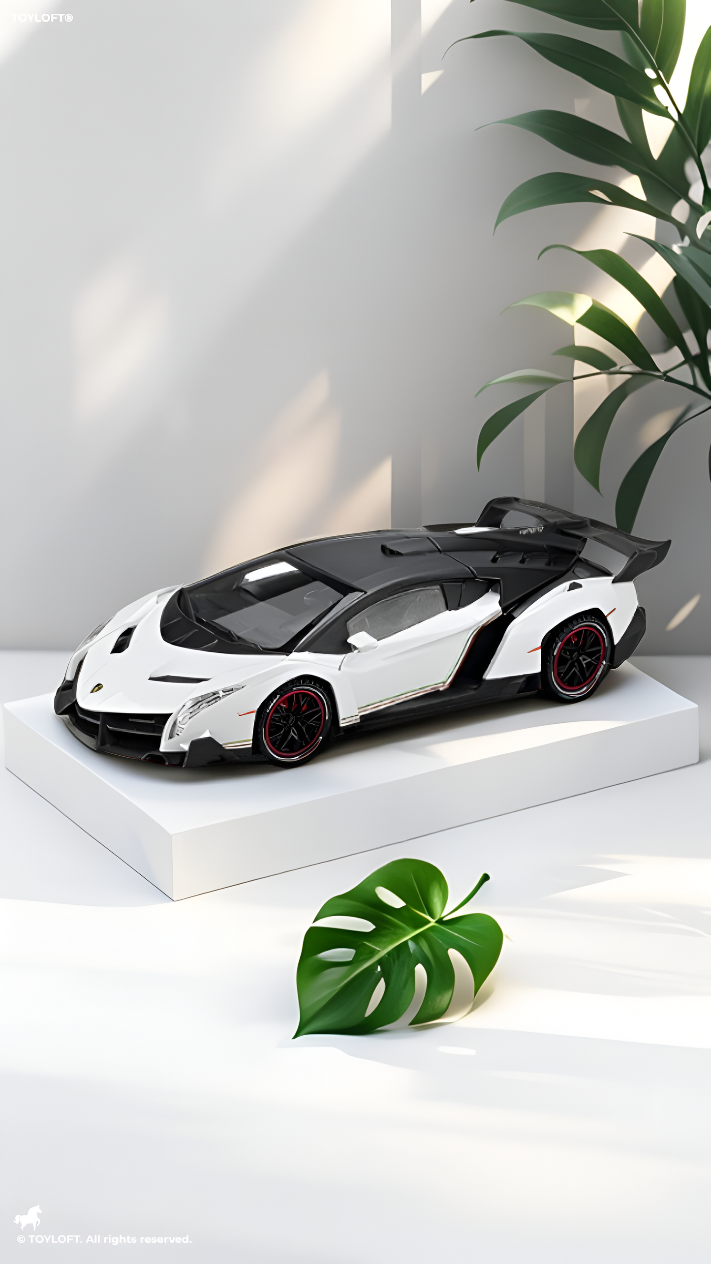 Lamborghini Veneno 1:24 Scale Remote Control Car – Diecast Alloy Body RC Supercar with Pistol Grip Transmitter | Special Edition Racing Toy for Kids & Collectors LMI16577