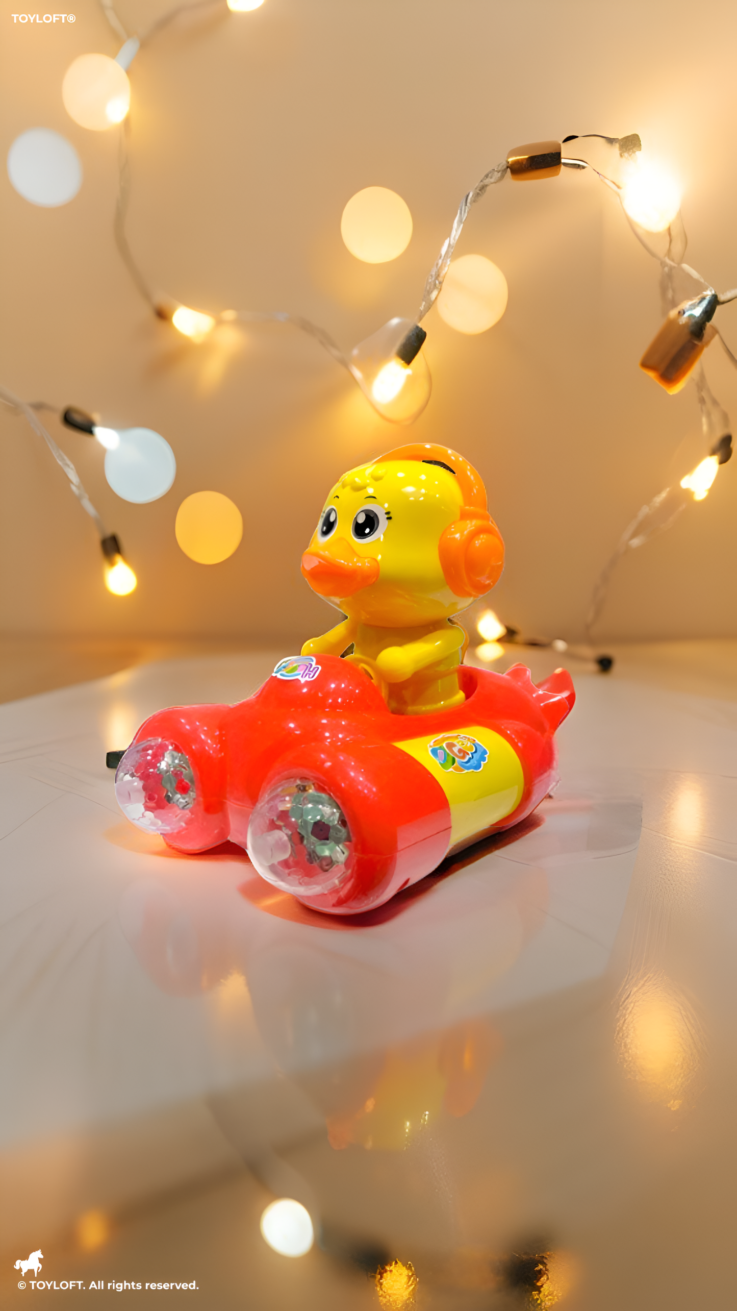 Musical Duck Toy Car with 360° Rotation TV4698.