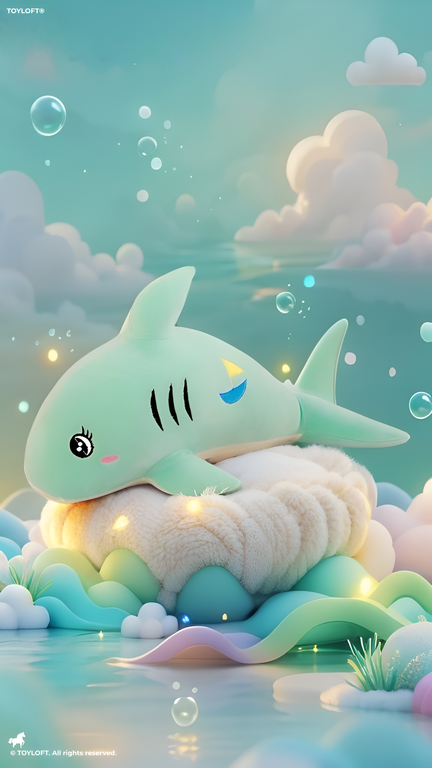 GreenShark – Green Shark Plush Doll, Soft & Cuddly Hugging Pillow, Fish Toy For Kids 8 inch - ST9597.