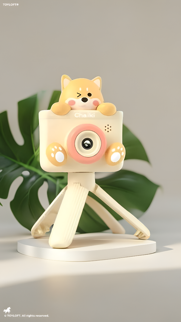 Kids Cartoon HD Digital Camera with Tripod – Cute Animal Design, Portable Video Camera for Boys and Girls, USB Rechargeable TV3859