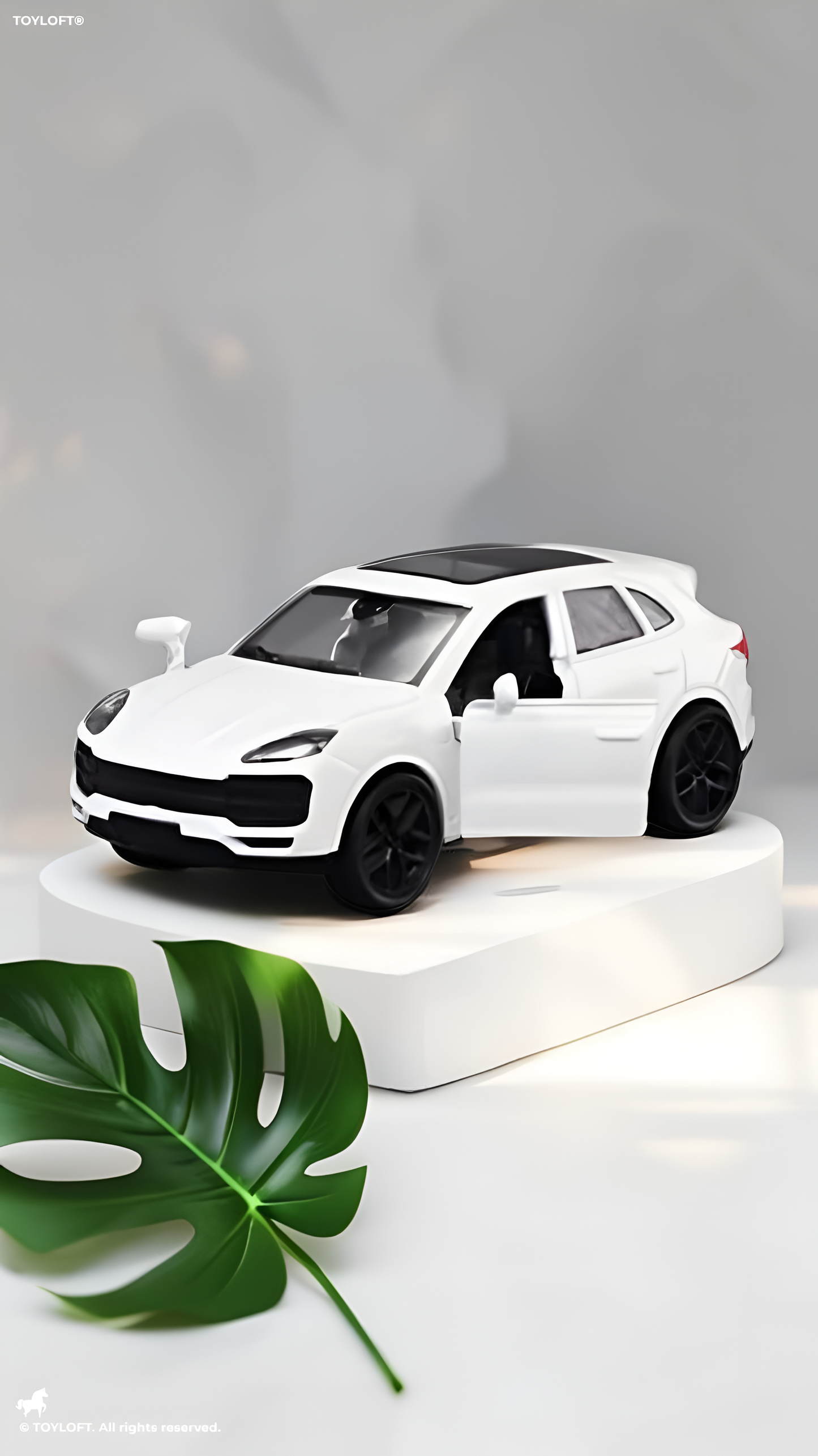Porsche Turbo 1:36 Scale Diecast Car - White Metal Collectible Model | TV6894