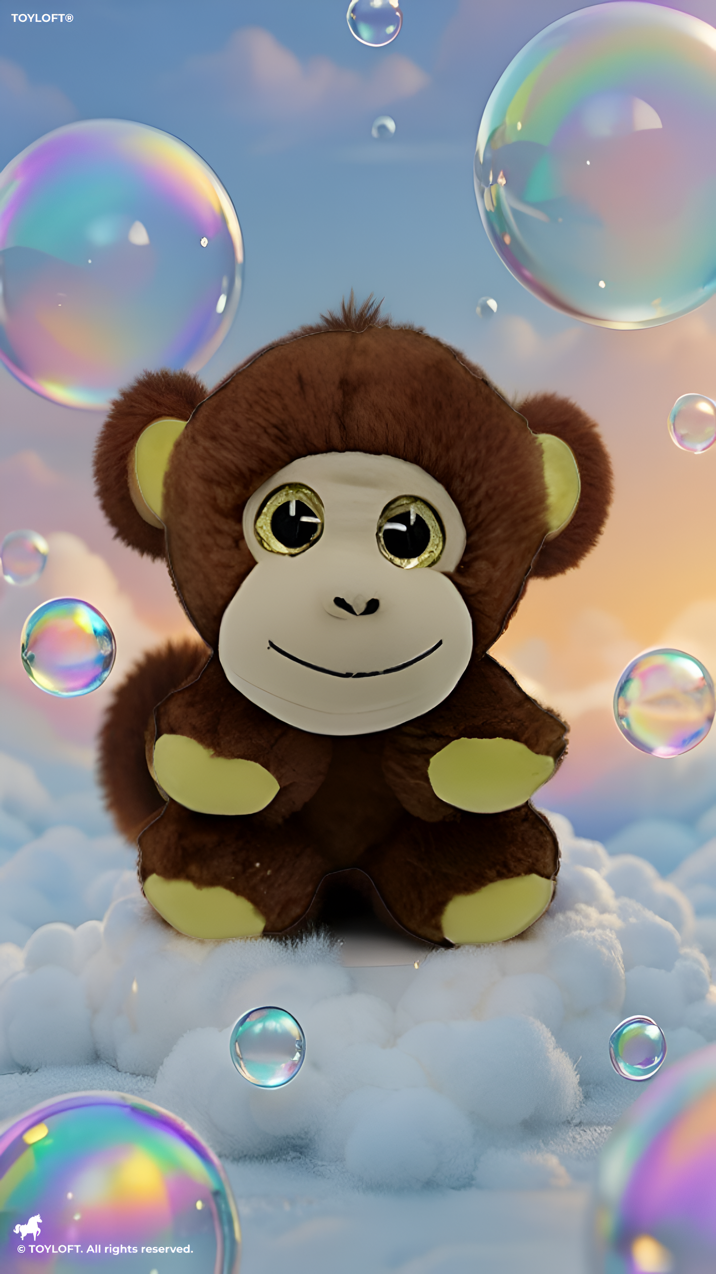 Cute 6-Inch Brown Monkey Plush Toy ST14952.