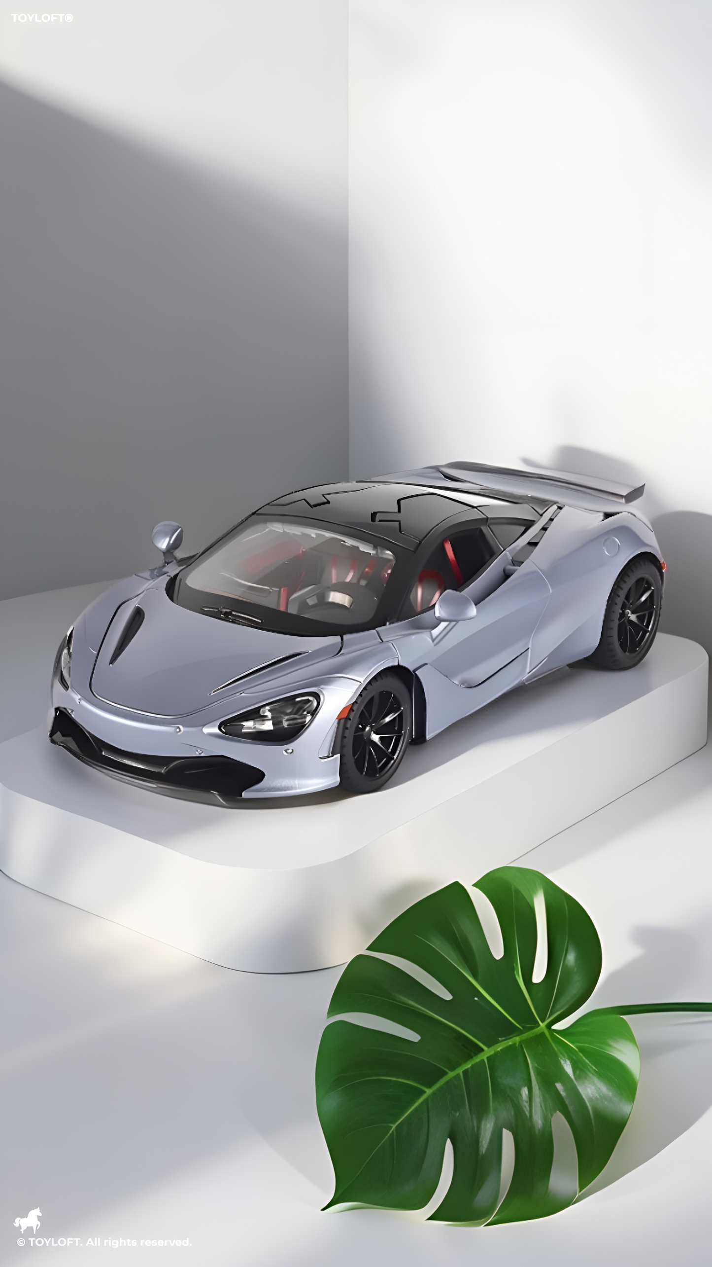 McLaren 720S Metal Model Diecast Car 1:32 Scale Grey LMI15391.