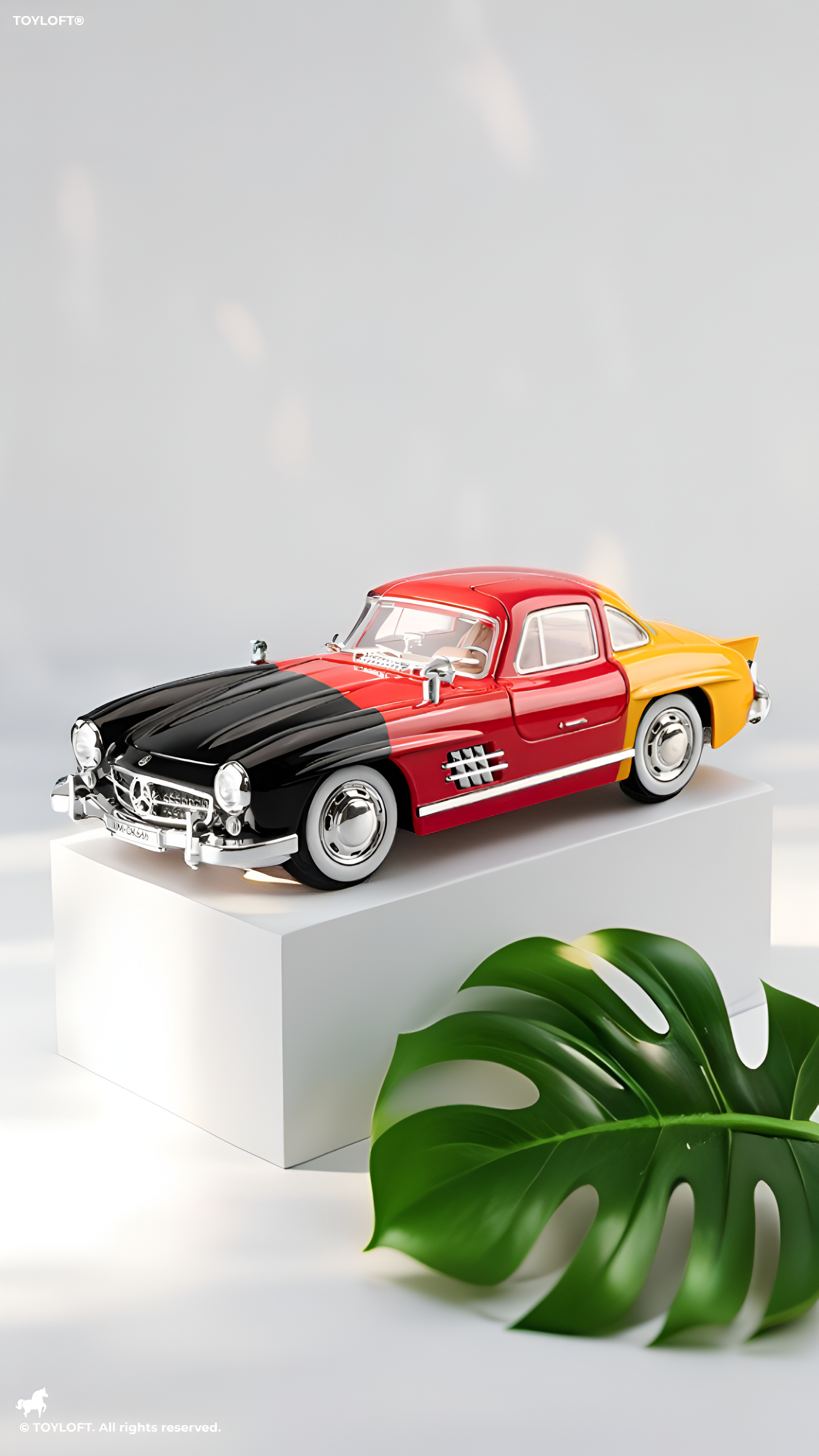 Mercedes-Benz 300 SL Gullwing 1:22 Scale Diecast Model Car – Edition Collectible Replica - Free Car Inside - TV6611
