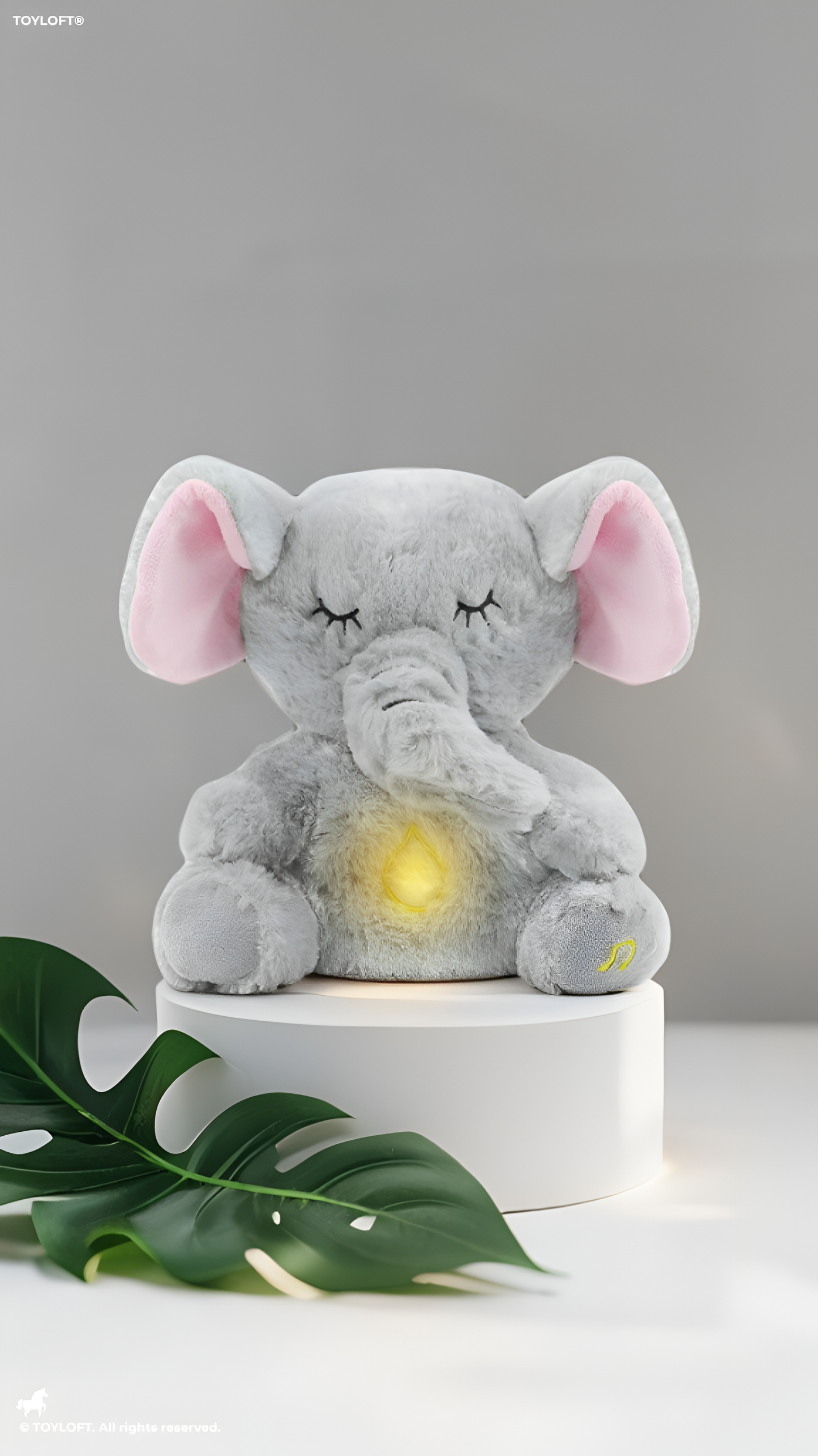Musical Breathing Elephant Plush Toy TV5250.