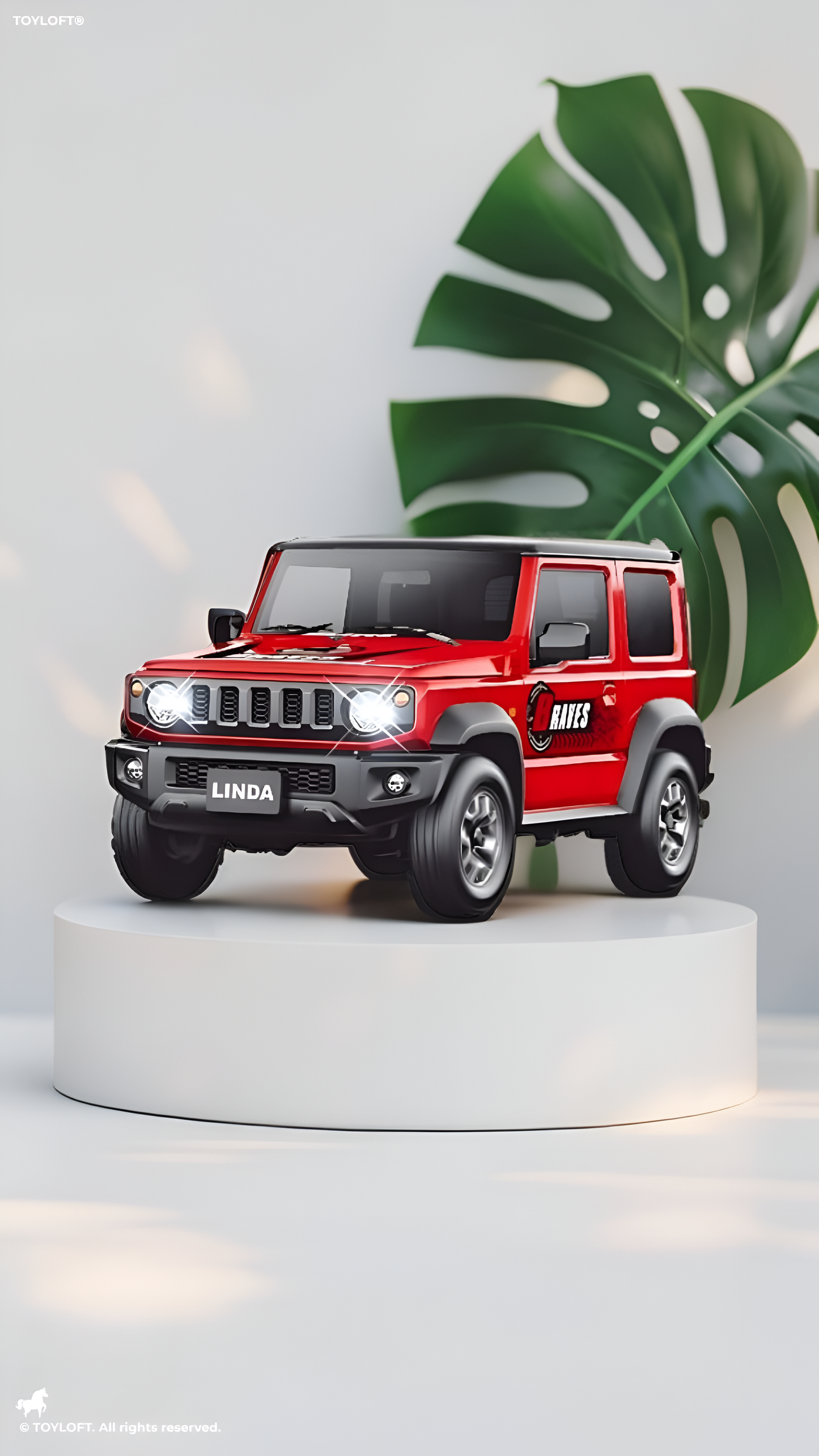 Red Suzuki Metal Model Diecast Car NX12063