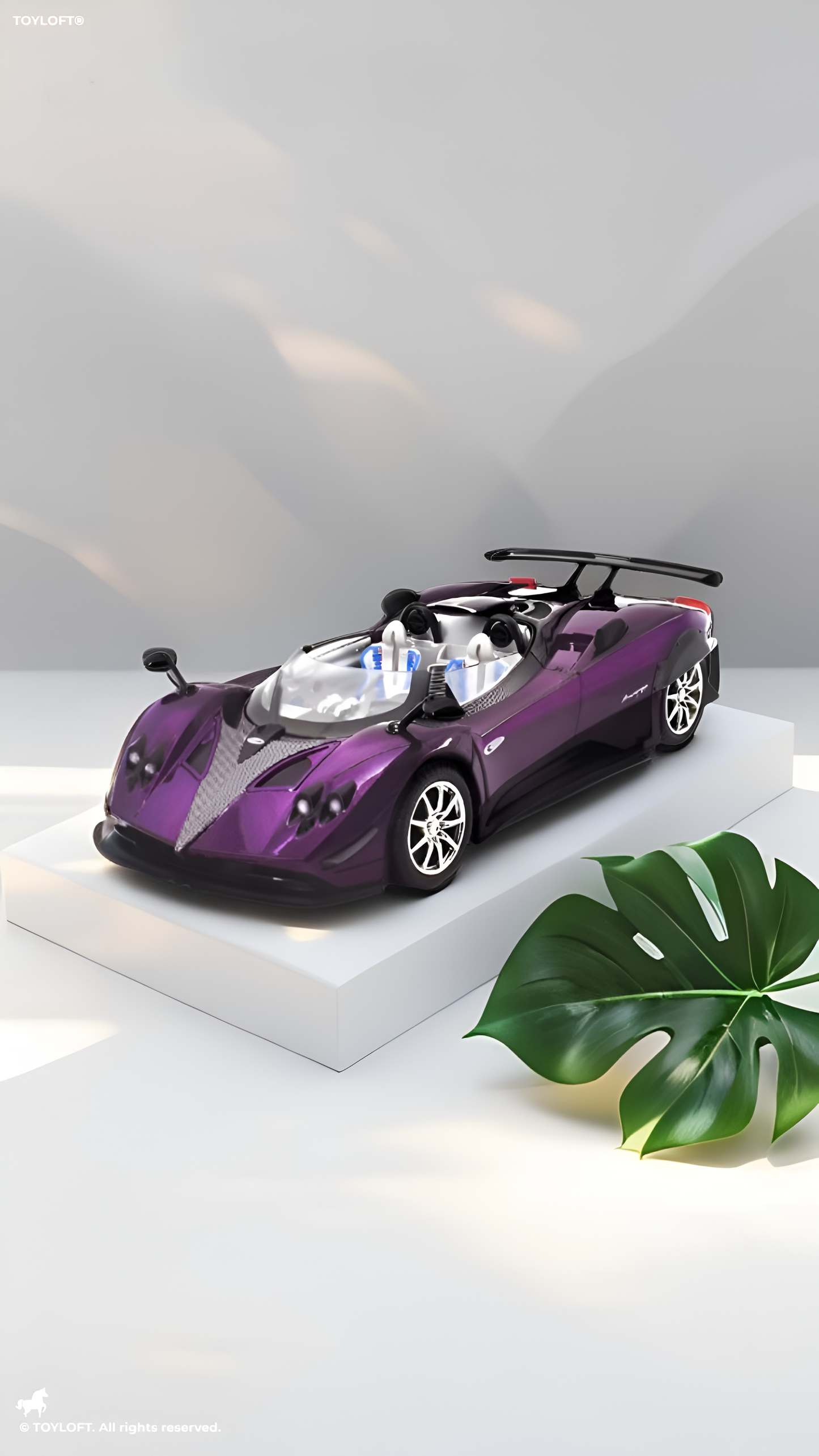 Pagani Zonda HP Diecast Car – High-Quality Scale Model Collectible Car Scale 1:24 Purple LMI16328.