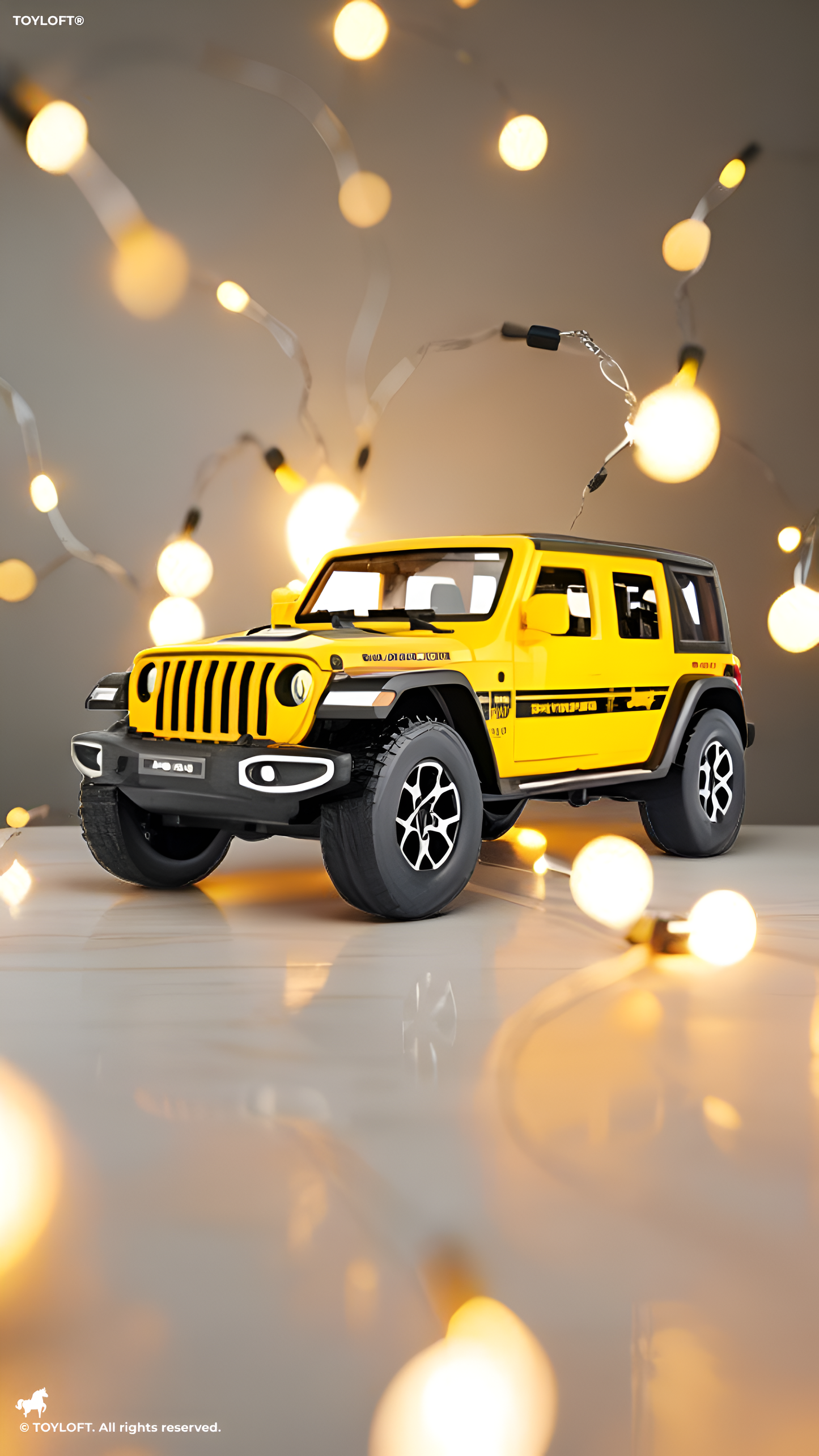 Jeep Wrangler Rubicon Diecast Model – 1:32 Scale Miniature Toy Car for Kids & Collectors TV2471