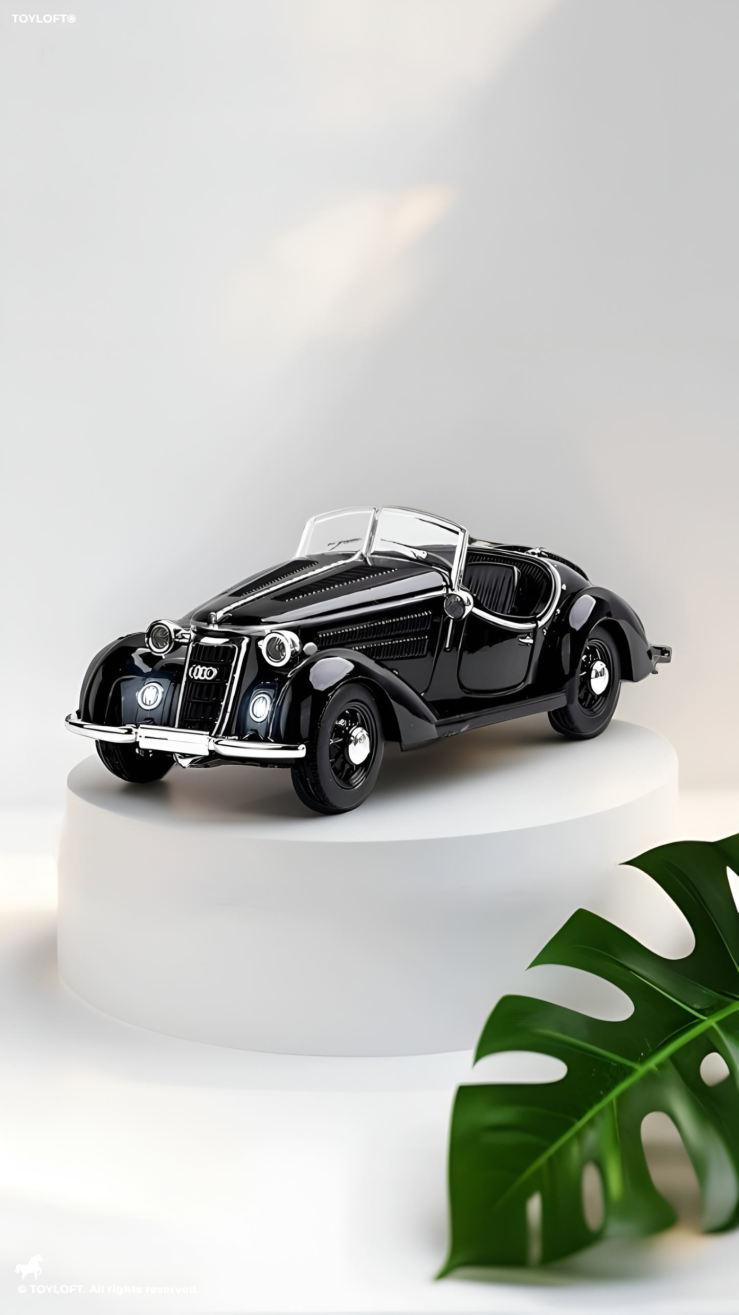 1936 Wanderer W25K Roadster Diecast Model 1:32 Scale – Vintage Audi Classic CRA Collectible Car TV2674