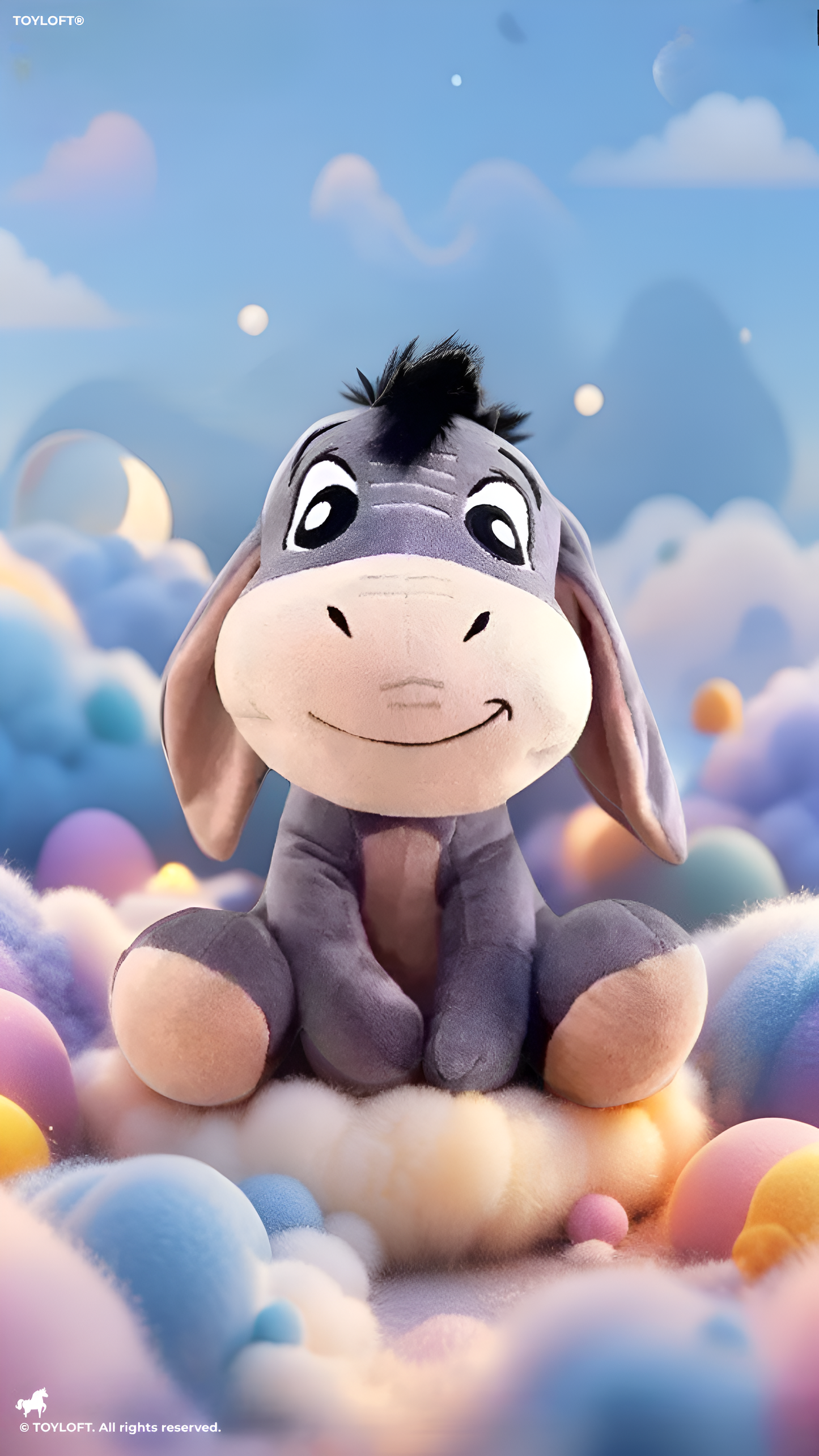 Disney Winnie the Pooh Eeyore Plush Toy – 35cm Super Soft Sitting Donkey ST11380.