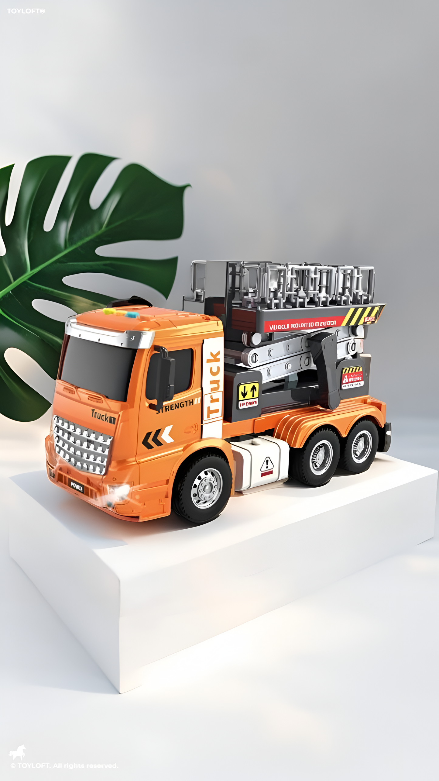 Orange - Flamefighter -  Pullback Fire Truck for Kids | Fun & Durable Toy Fire Engine for Pretend Play NX15068.