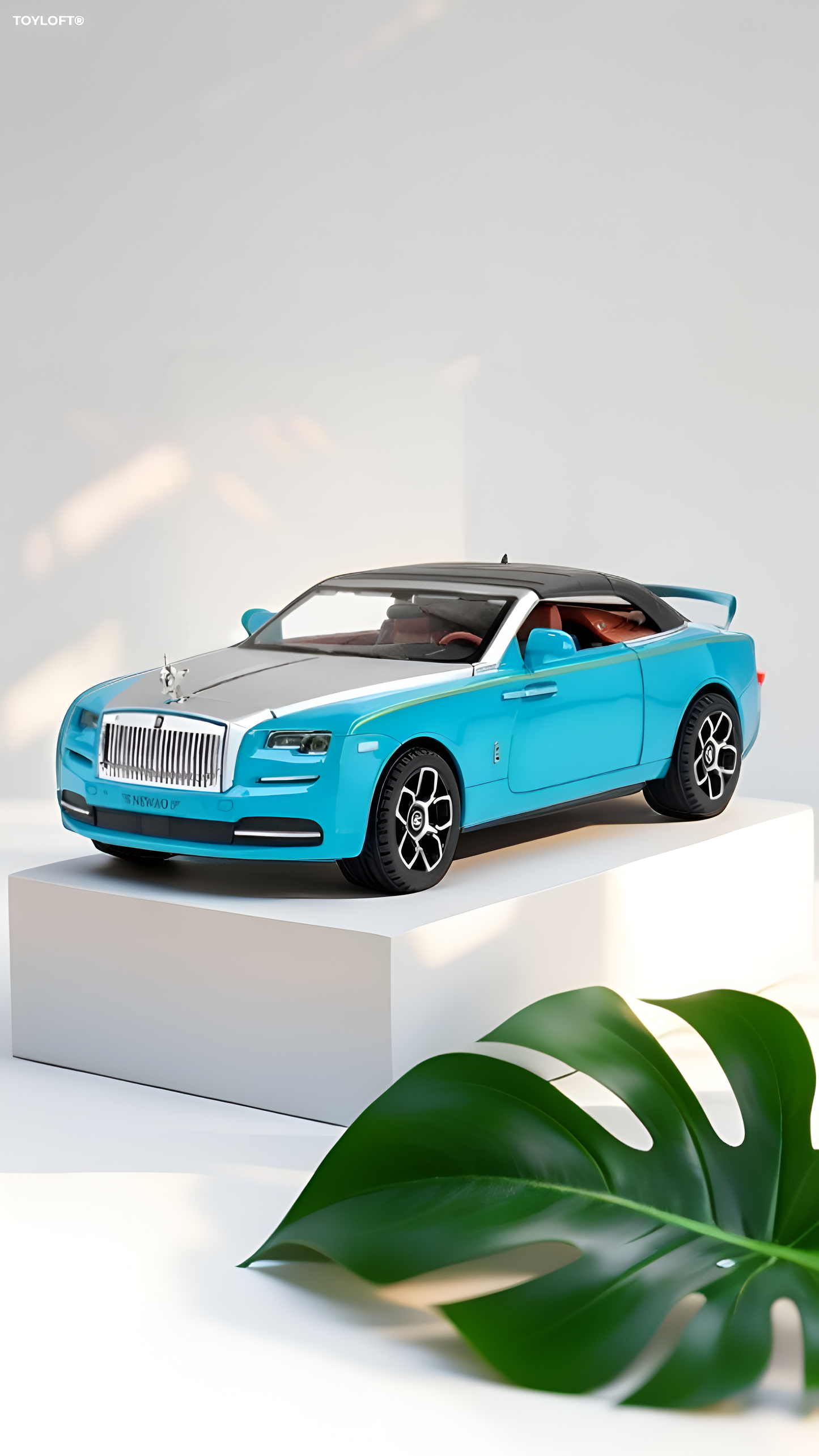 Rolls Royce Ghost Dawn Coupe Model Diecast Car Scale 1:24- Turquoise LMI16306