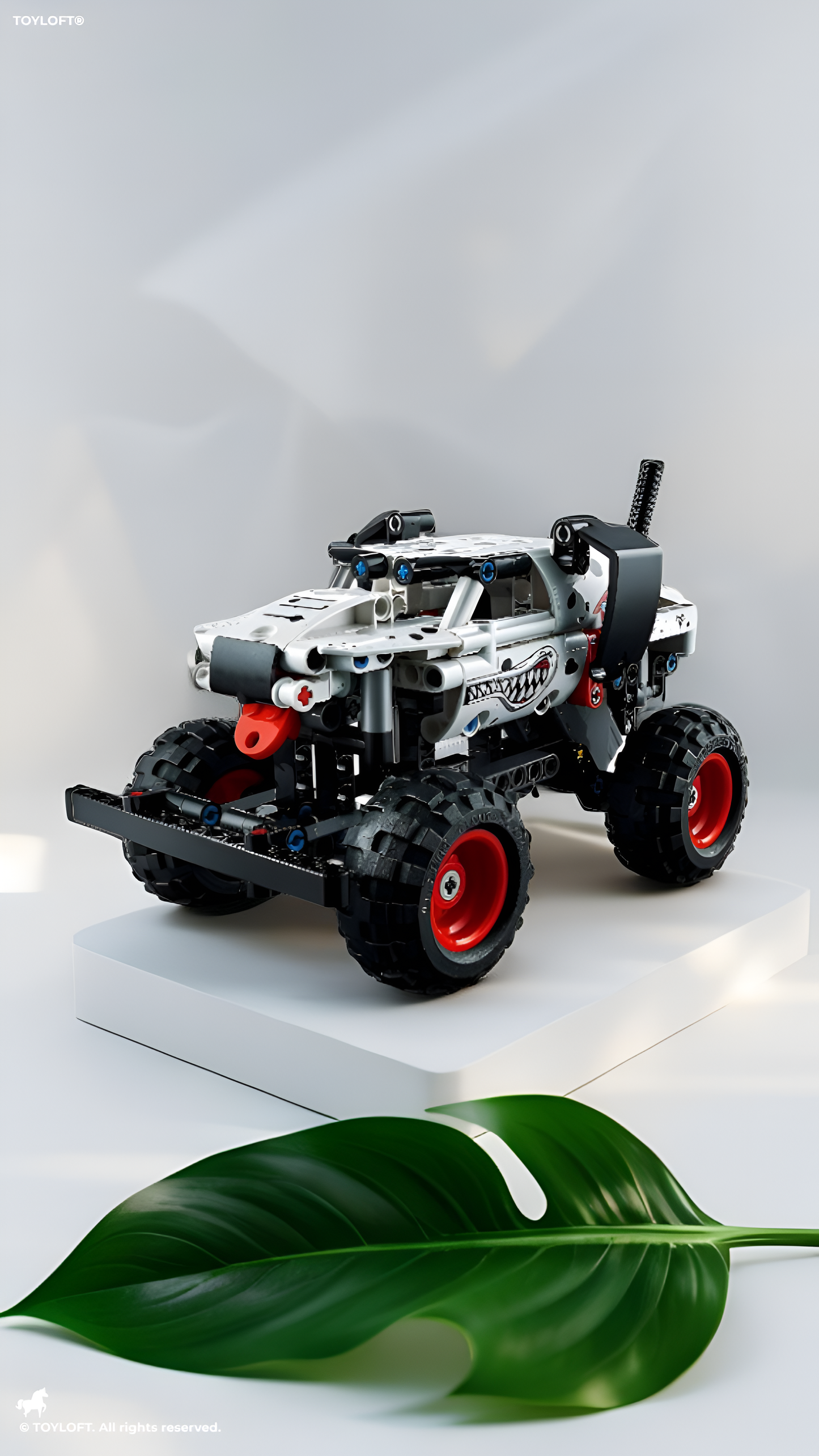 Tech Bricks King Steerer: Pull-Back Climb Buggy Construction Set (243+ Pieces) TV996