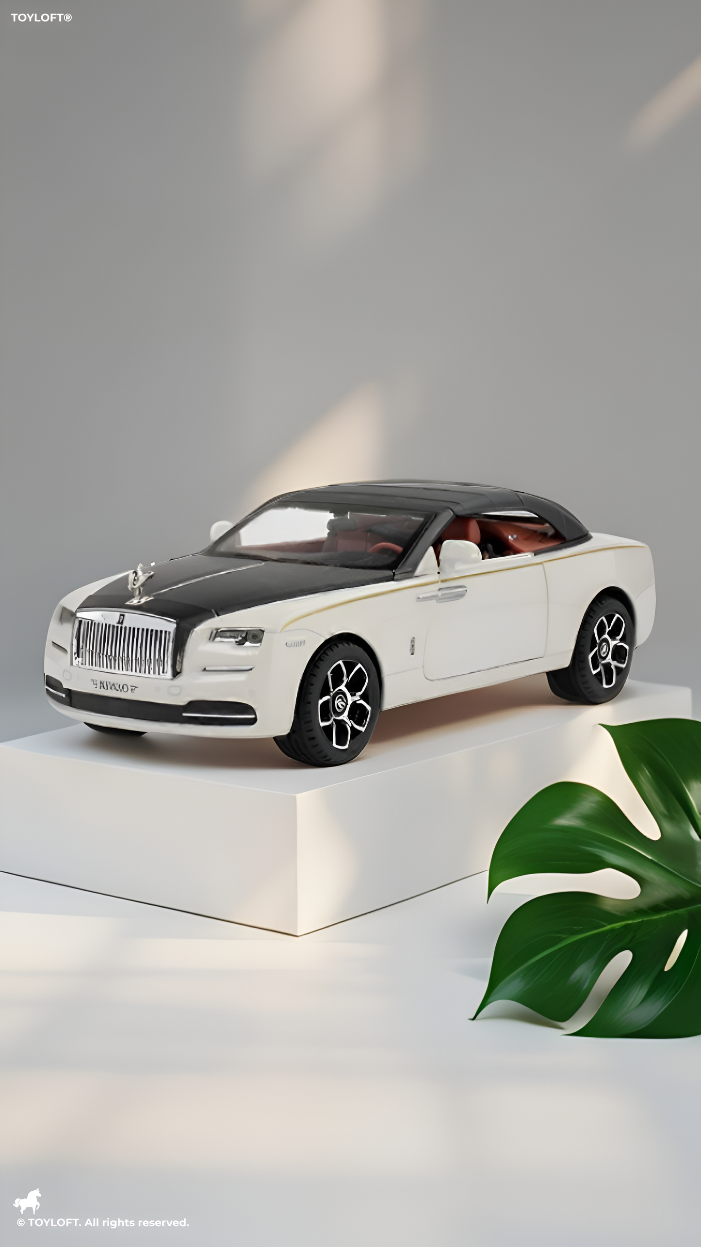 Rolls Royce Ghost Dawn Coupe Model Diecast Car Scale 1:24- White LMI16306