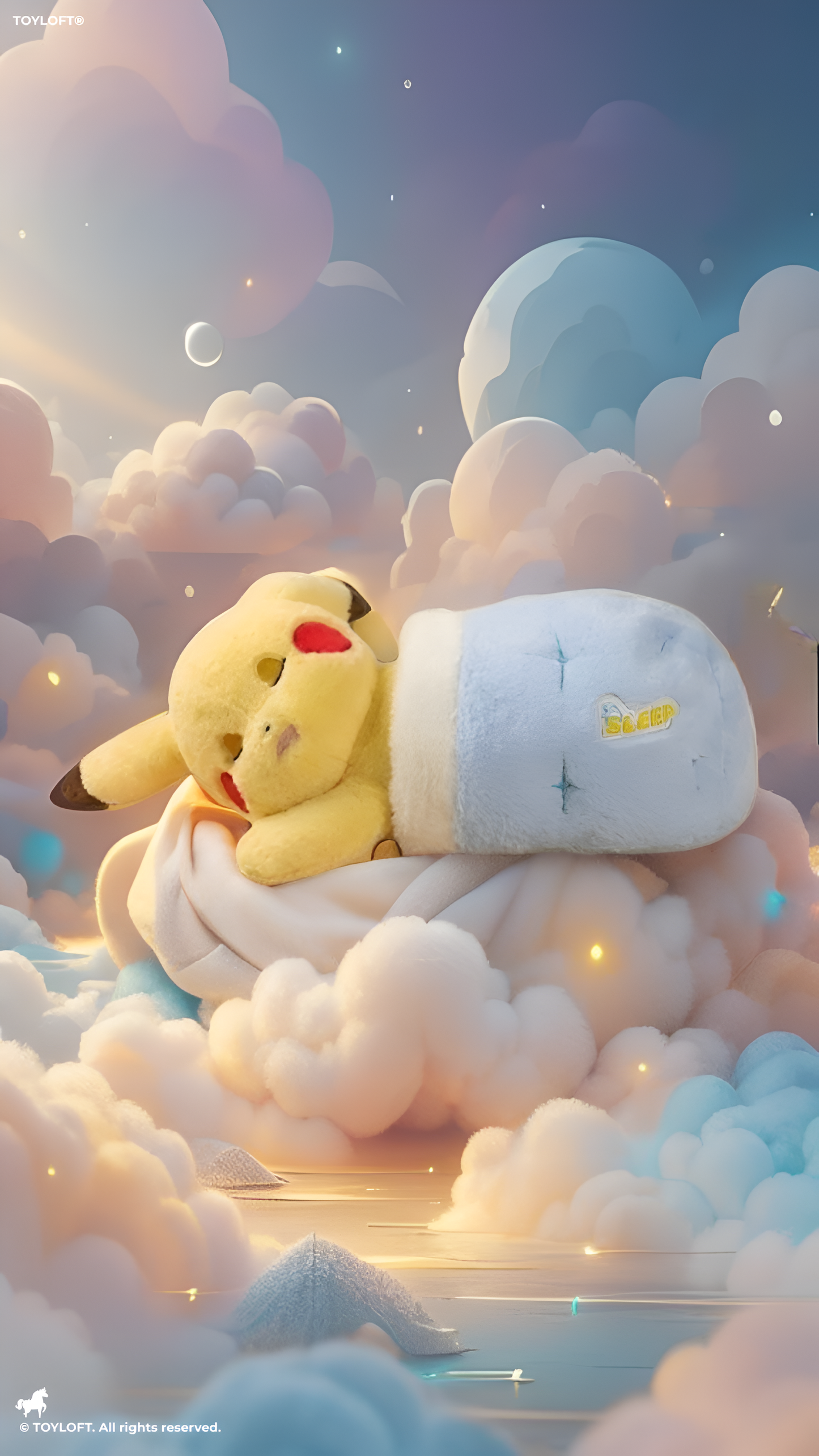 Sleeping Pikachu Plush with Sleeping Bag – 30cm Soft Stuffed Animal Toy ST15296.