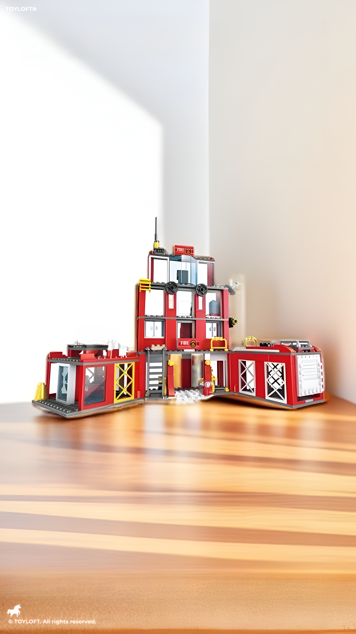Fire Titan X - Ultimate Multi-Force Fire Rescue Fleet with Aerial & Ground Command | Building Block games for kids - TV844