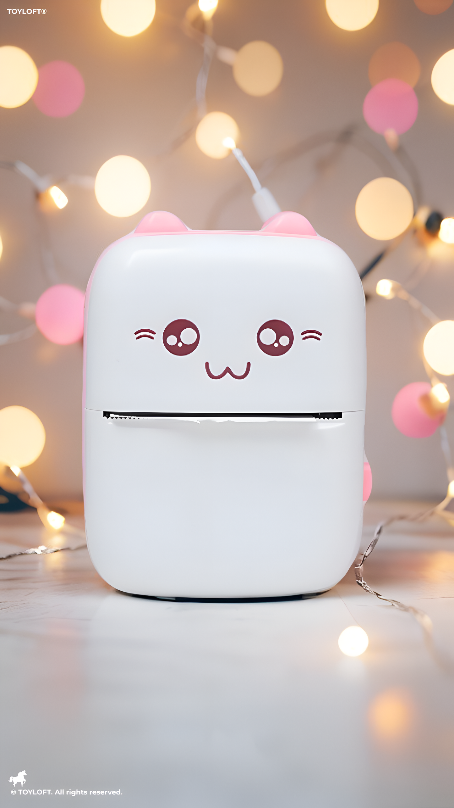 Mini Thermal Printer - Portable Bluetooth Wireless Pocket Printer for Photos, Labels, Notes & Scrapbooking - Inkless Instant Sticker Maker Machine Compatible with iOS & Android TV5402