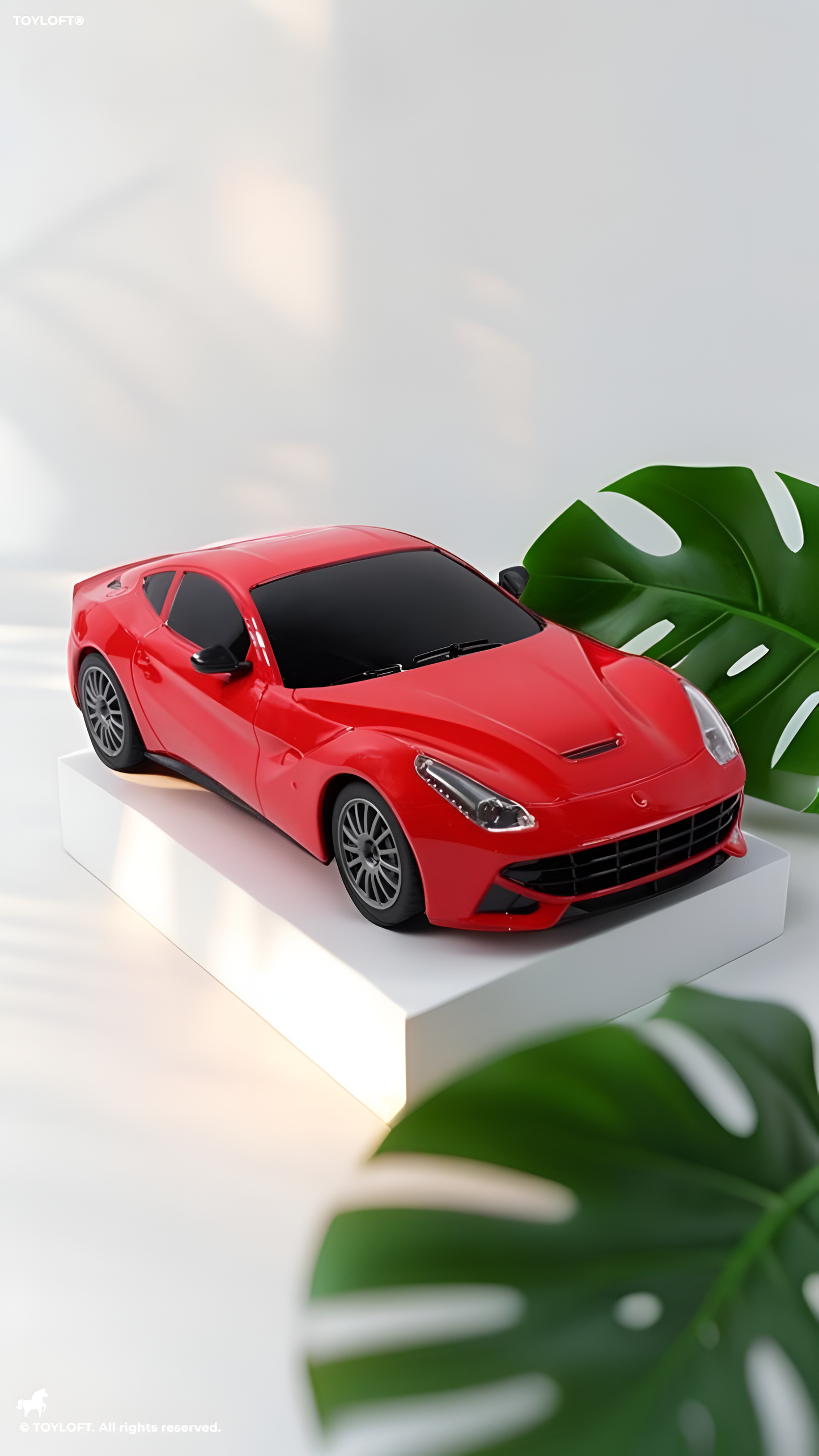 Mini Racing 4 Channel Radio control Remote Control Car - Red (L-43)