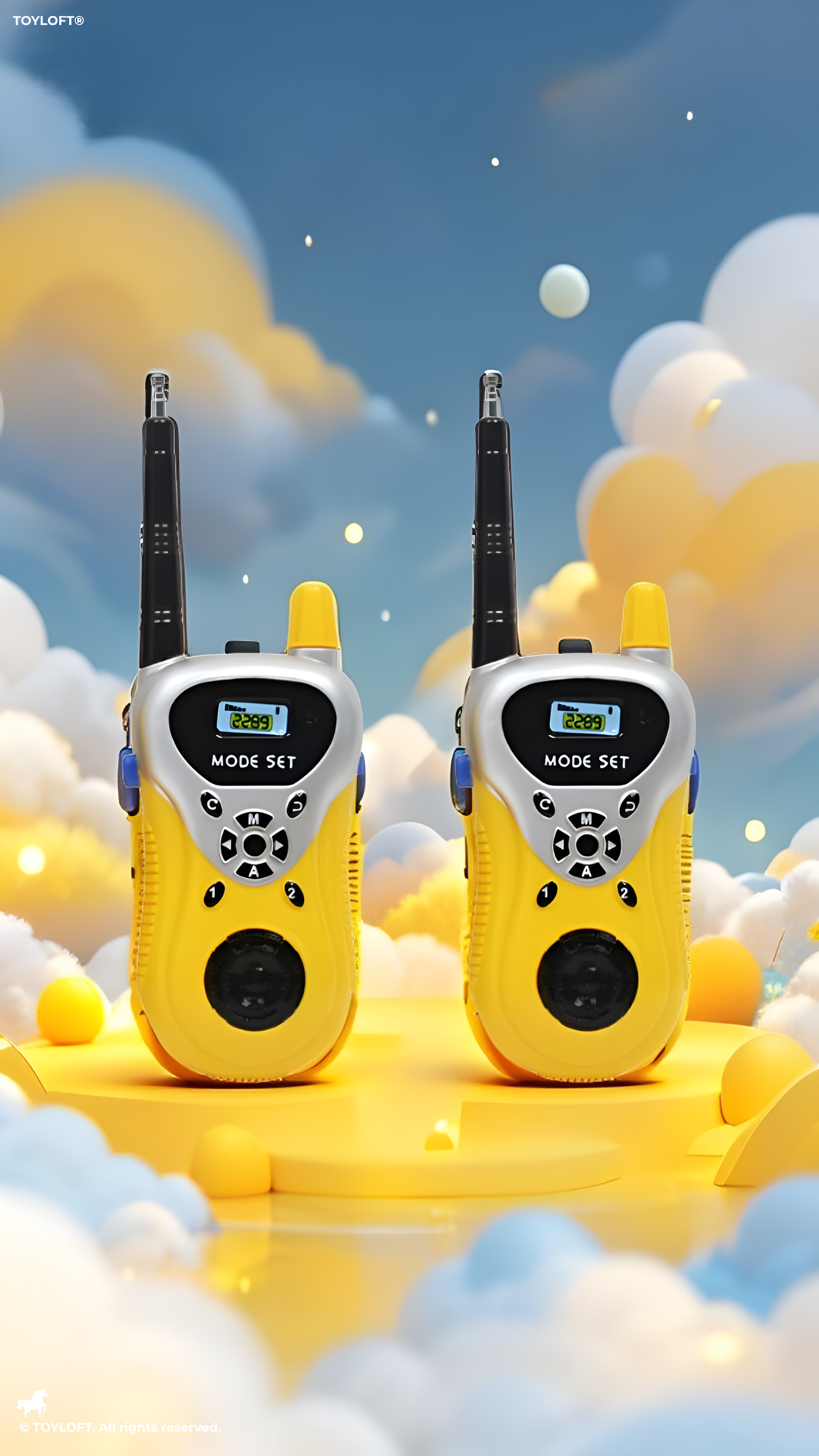 Walkie Talkies Set of 2 – Long Range Handheld Two-Way Radio Toy.
