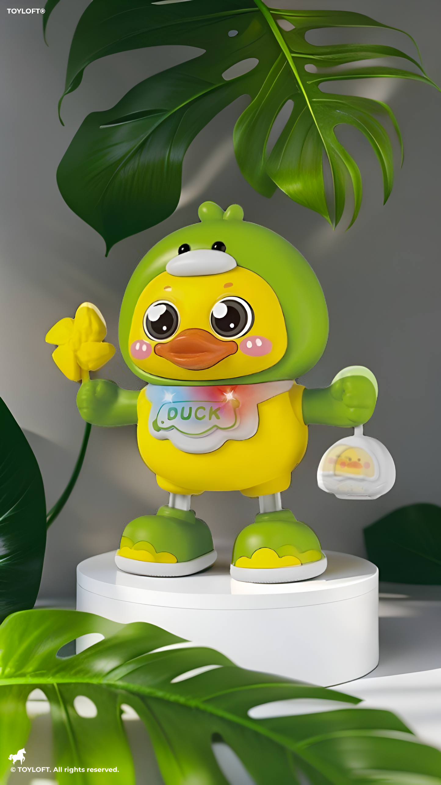 Interactive Dancing Duck Baby Toy with Music and Lights – Tummy Time Training & Early Educational Development Gear for Toddlers TV6272