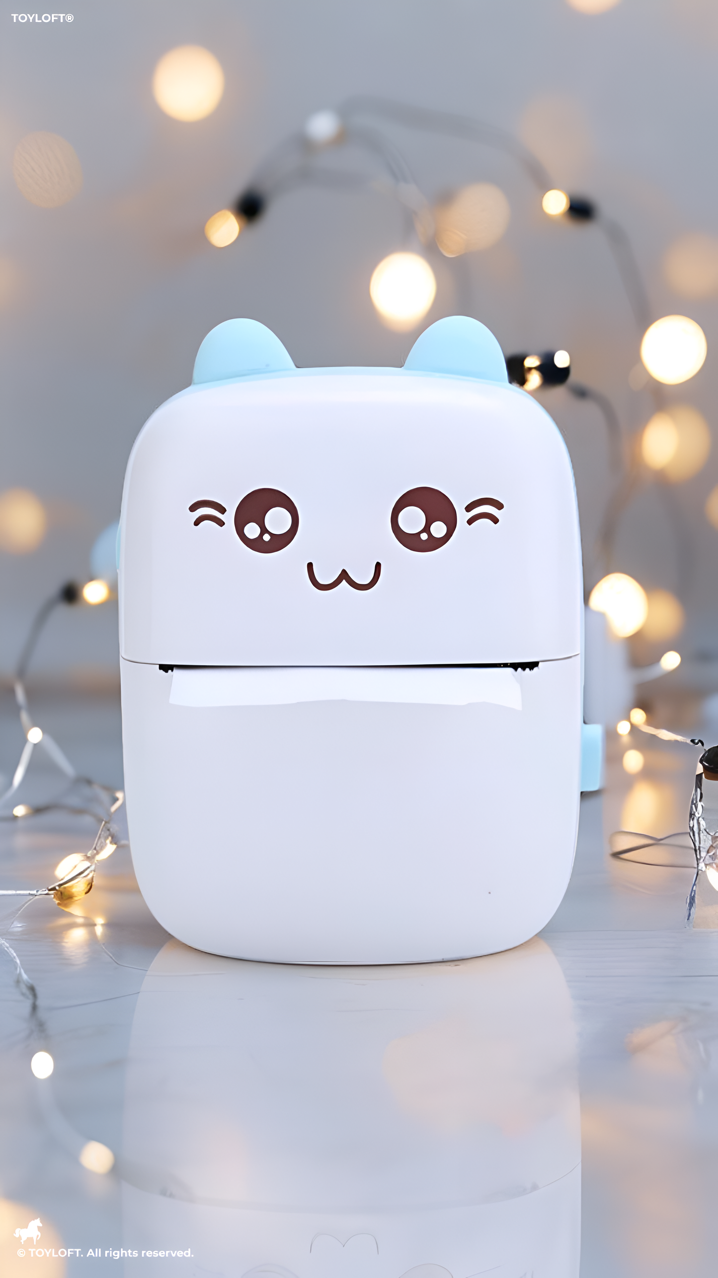Cute Cat Wireless Pocket Printer - Portable Mini Bluetooth Thermal Photo Printer for Kids & DIY Journaling - Compact Inkless Label Maker Machine for Notes, Memos, and Scrapbooking TV5402