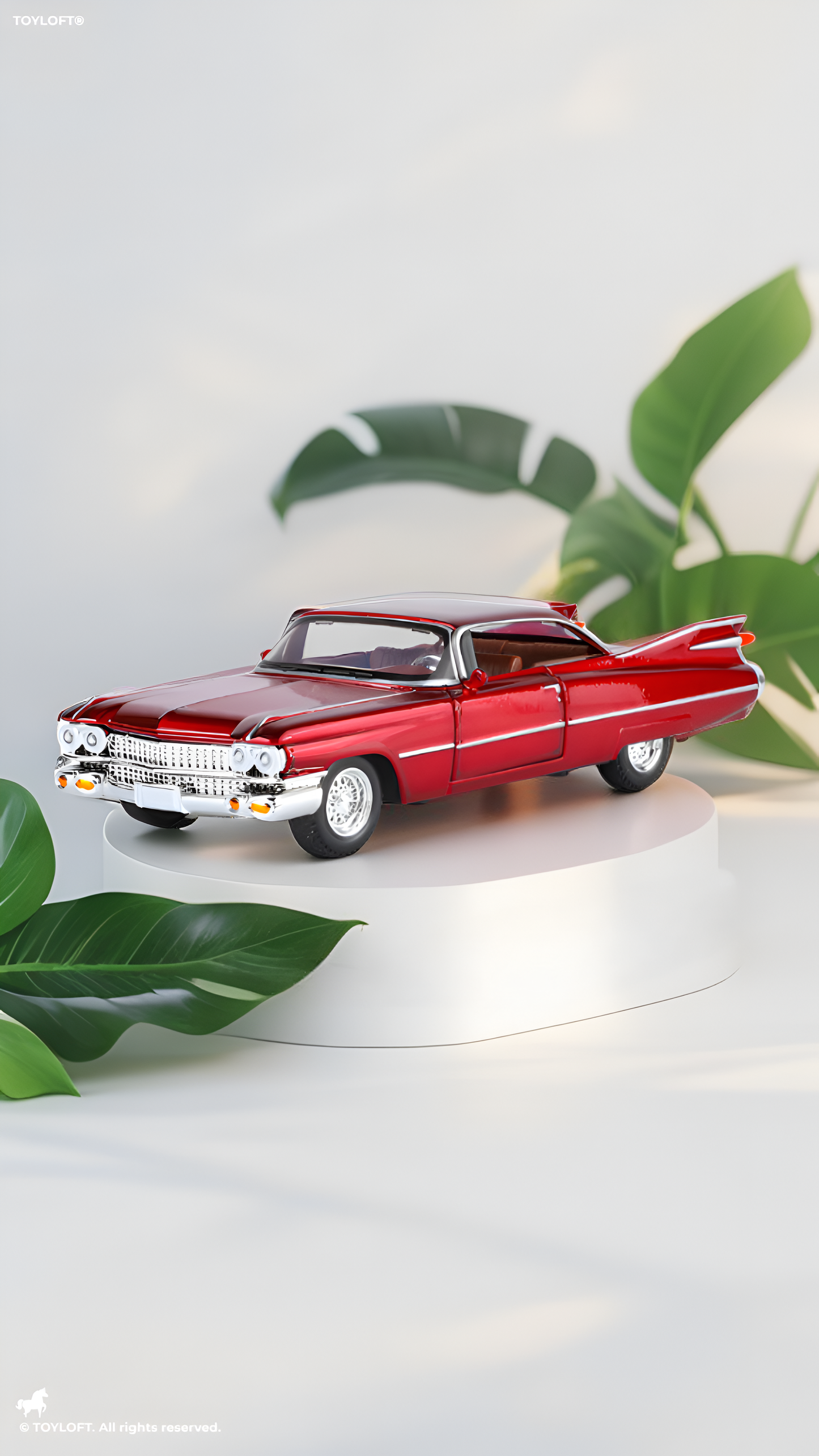 1959 Cadillac Series 62 Diecast Model Car 1:32 Scale – Classic Vintage American Luxury Collectible TV6280.