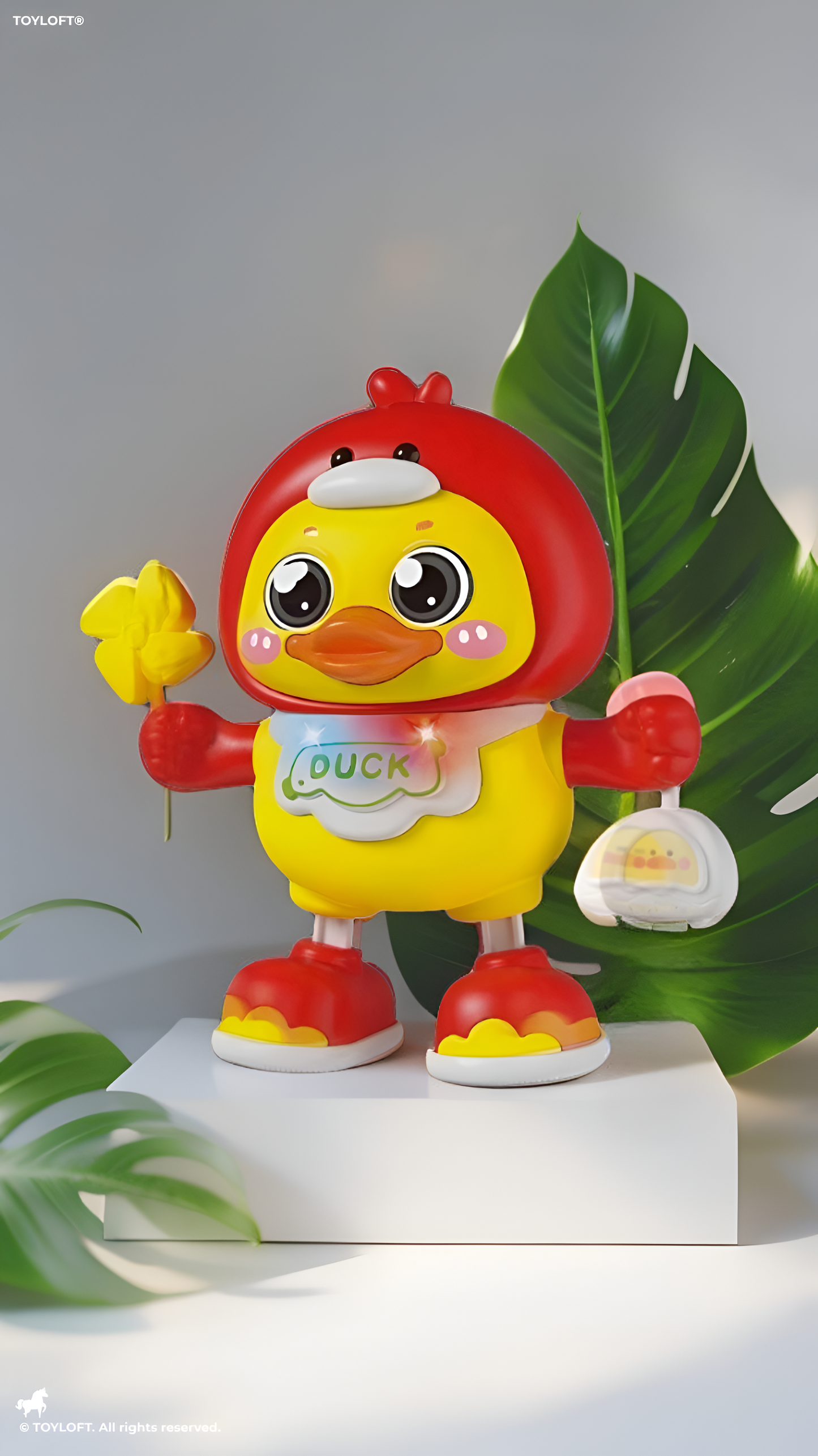 Interactive Dancing Duck Baby Toy with Music and Lights – Tummy Time Training & Early Educational Development Gear for Toddlers TV6272