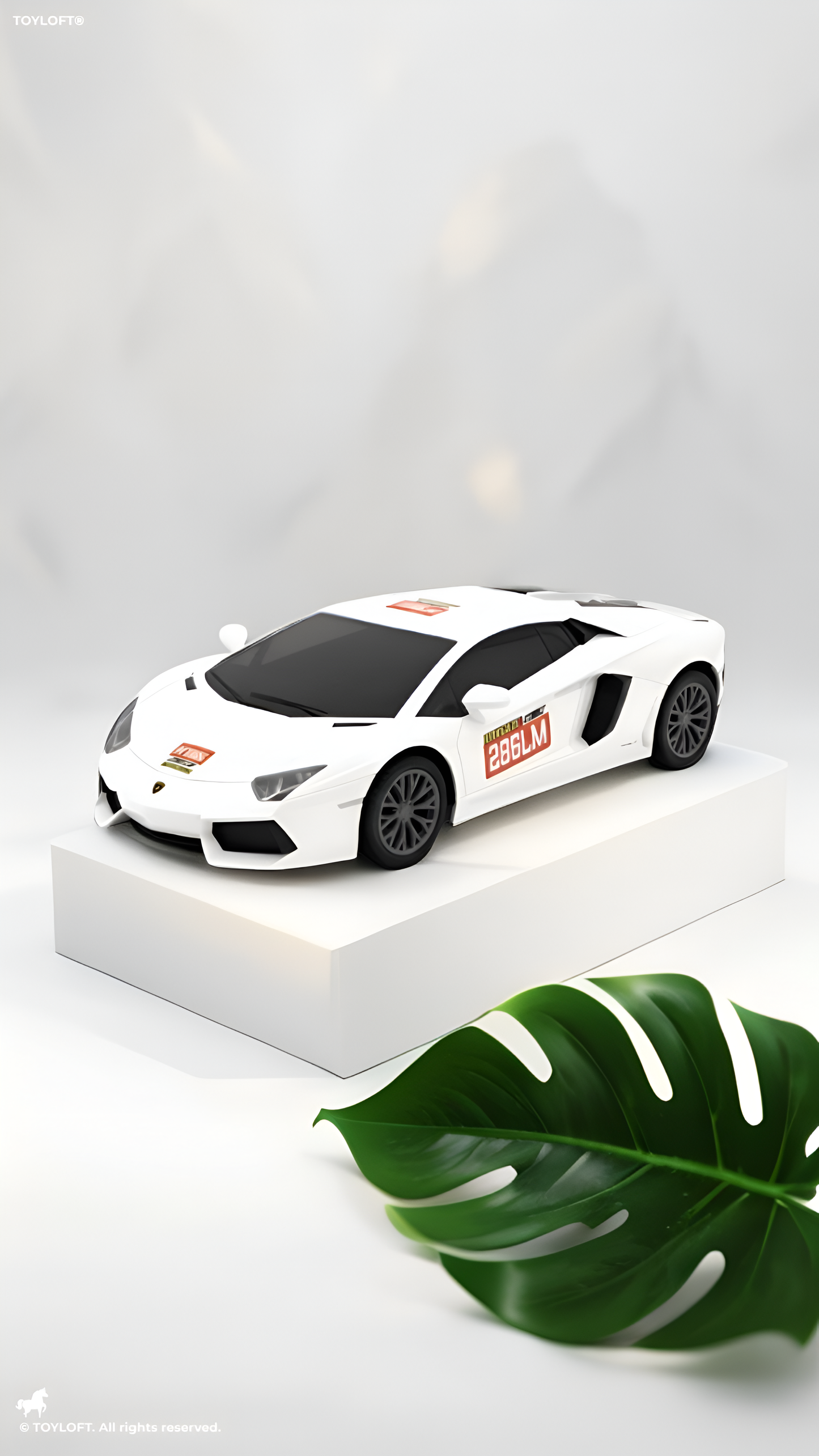 Speedy Lambo White Remote Control Car - 1:24 Scale RC Sports Car for Kids, 27MHz Full Function Electric Toy Racing Car, Birthday Gift for Boys and Girls Ages 4+ LMI15720