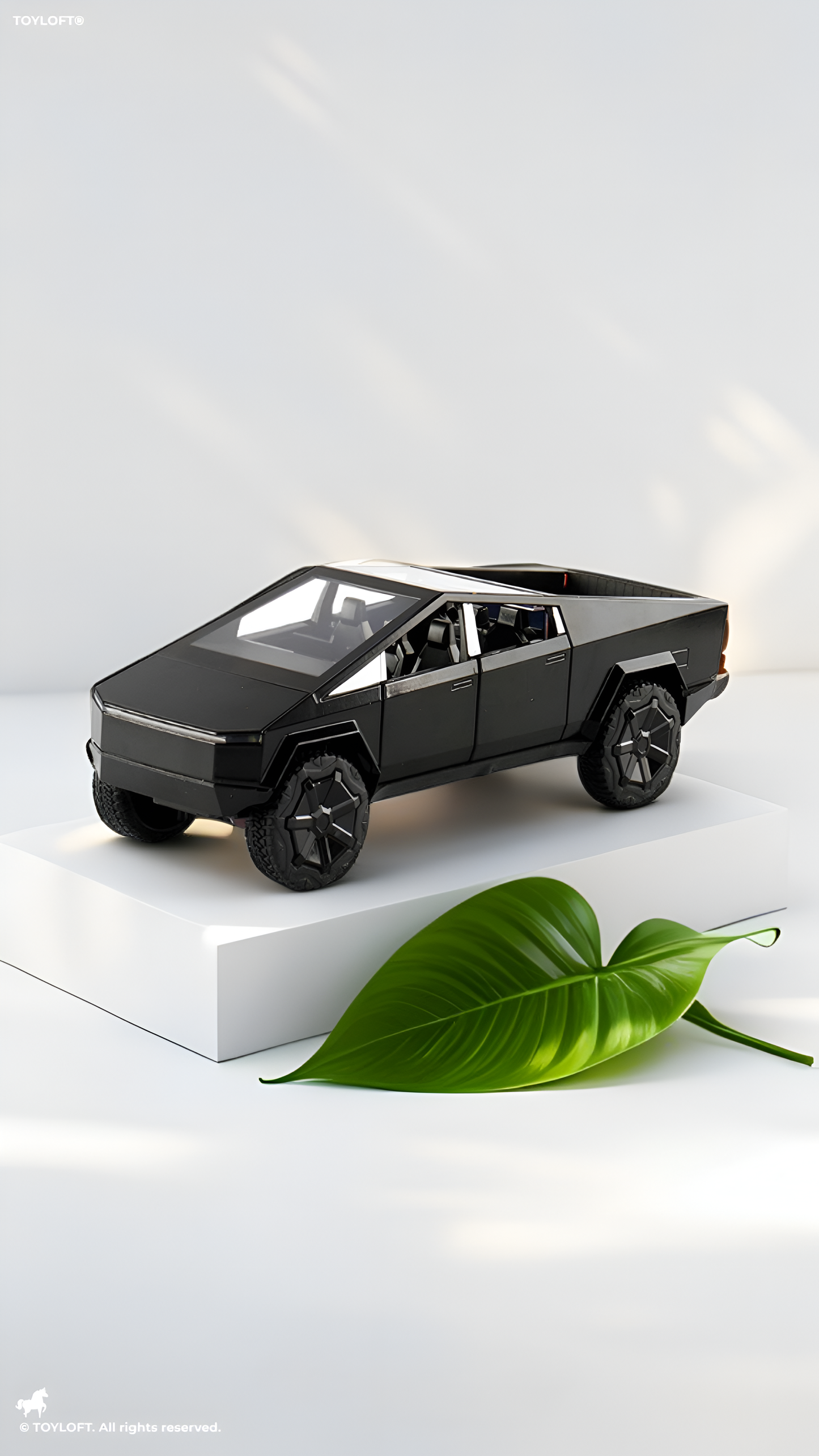 Tesla Cybertruck Model Diecast Car - Black Big Size - Free Car Inside.