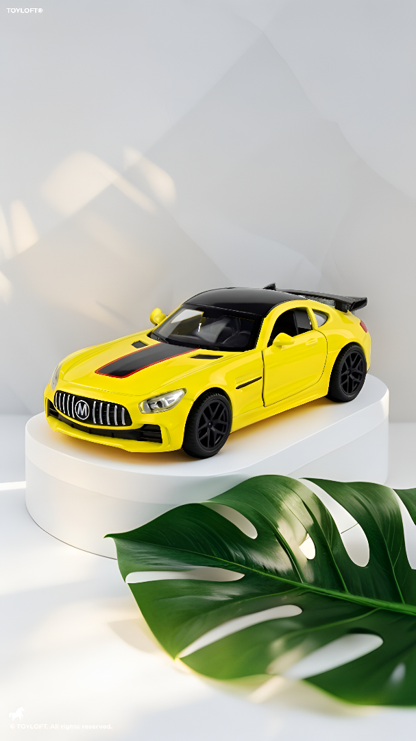 Mercedes-AMG GT R Sports Car Model 1:36 Scale Diecast Car Model with Openable Doors LMI15653