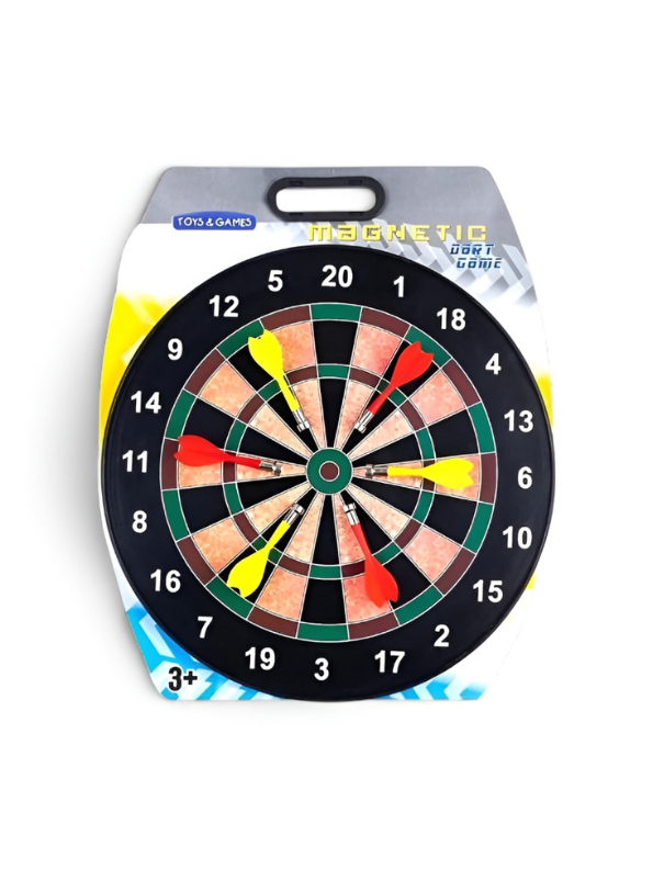 Safe Magnetic Dart Board Game Set with 6 Darts (8cm) for Kids & Adults LMI16816