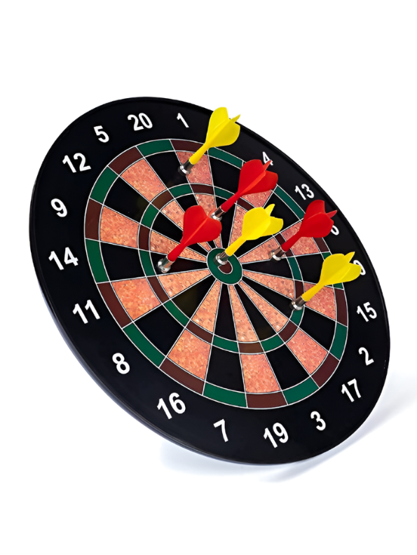 Safe Magnetic Dart Board Game Set with 6 Darts (8cm) for Kids & Adults LMI16816