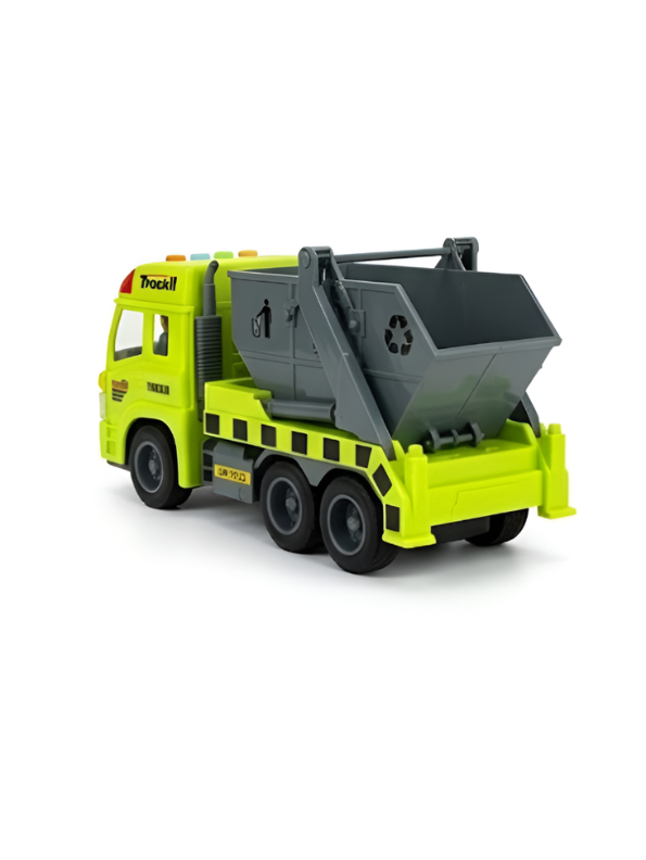 Sanitation Truck Toy – Friction Powered Construction & Recycling Vehicle Green NX16771.