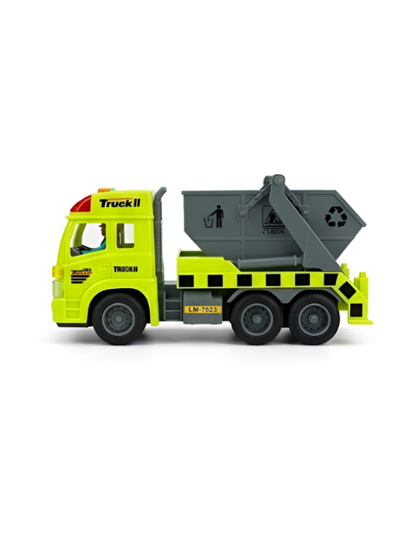 Sanitation Truck Toy – Friction Powered Construction & Recycling Vehicle Green NX16771.