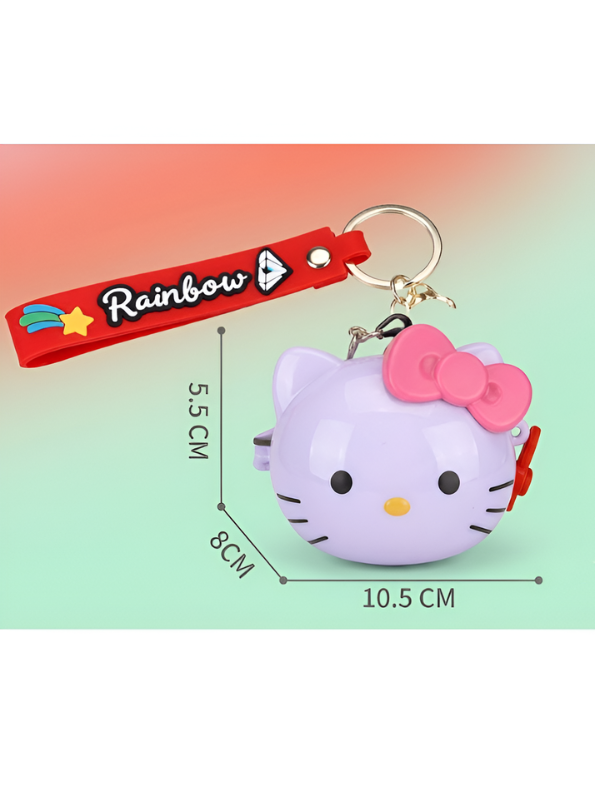 Sanrio Hello Kitty Die-Cast Gyro Launcher Toy with Keychain Strap – Spinning Battle Top for Kids (Ages 3+) TV4708
