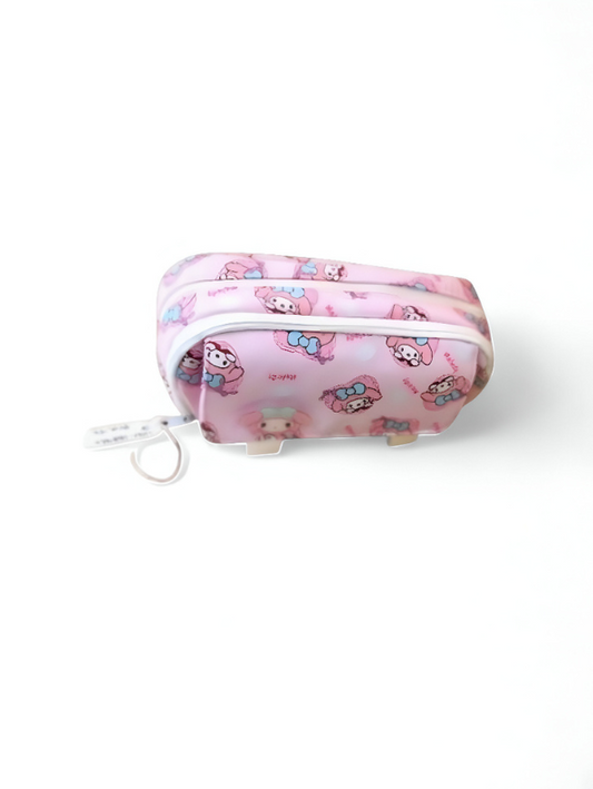 Pink - Sanrio Inspired Pencil Pouch | Cute Kuromi, My Melody & Pompompurin Style Pen Bags | Kawaii Stationery Organizer Gift  NOVHBC-188960.